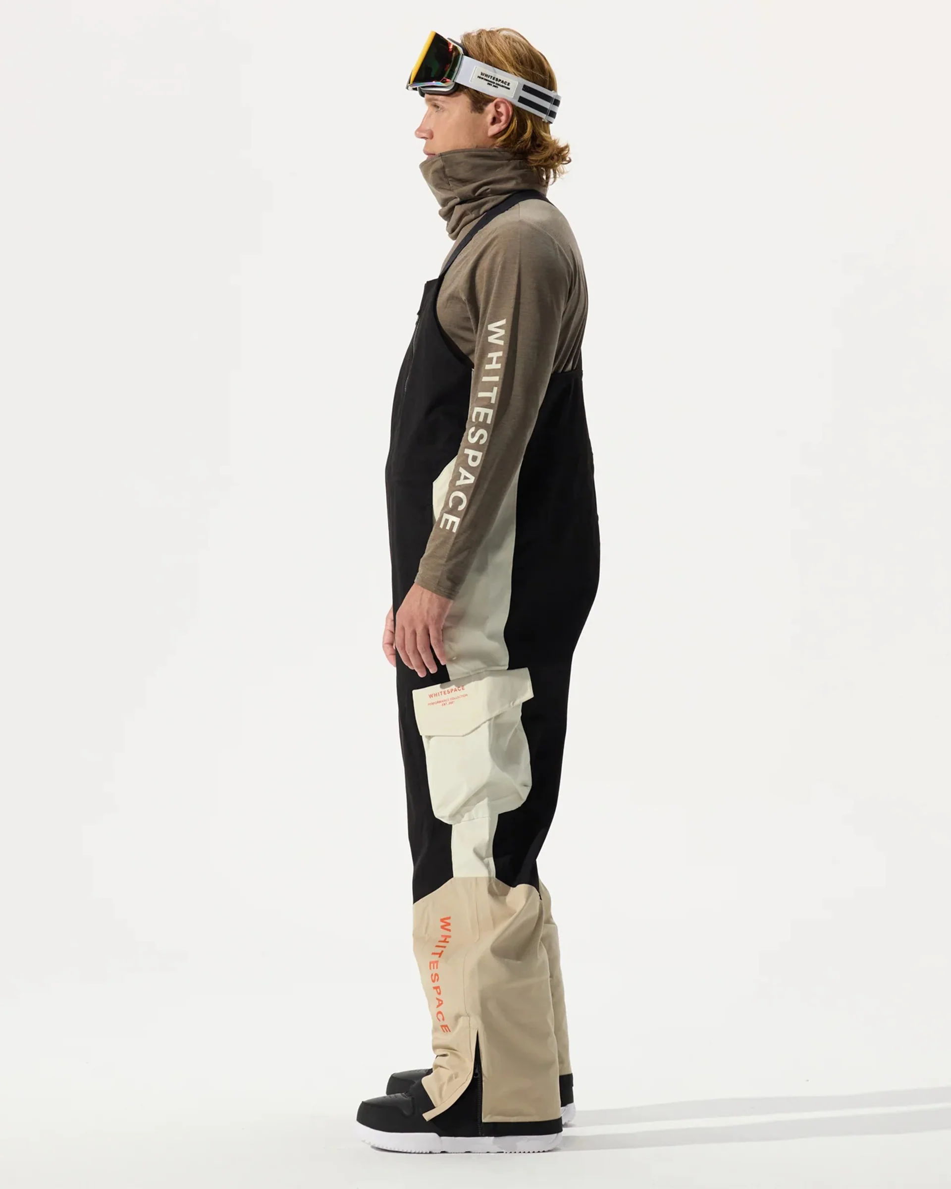 2L Insulated Cargo Bib Pant - Plaza Taupe/Black Onyx/Bone - Image 3