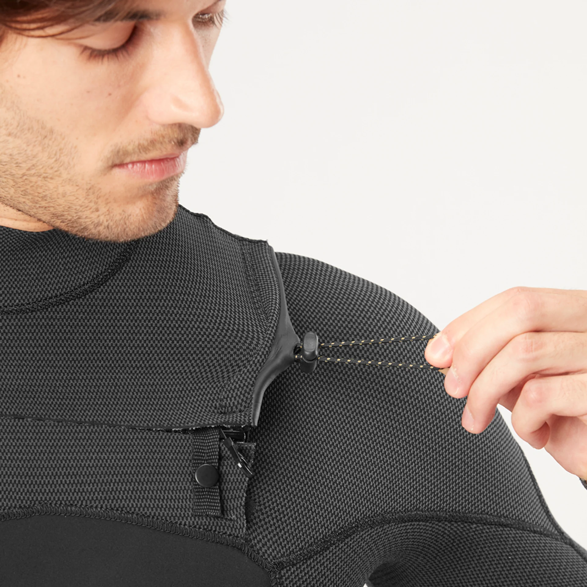 4/3mm Equation Flex Skin Front Chest Zip Fullsuit - Black - Image 6