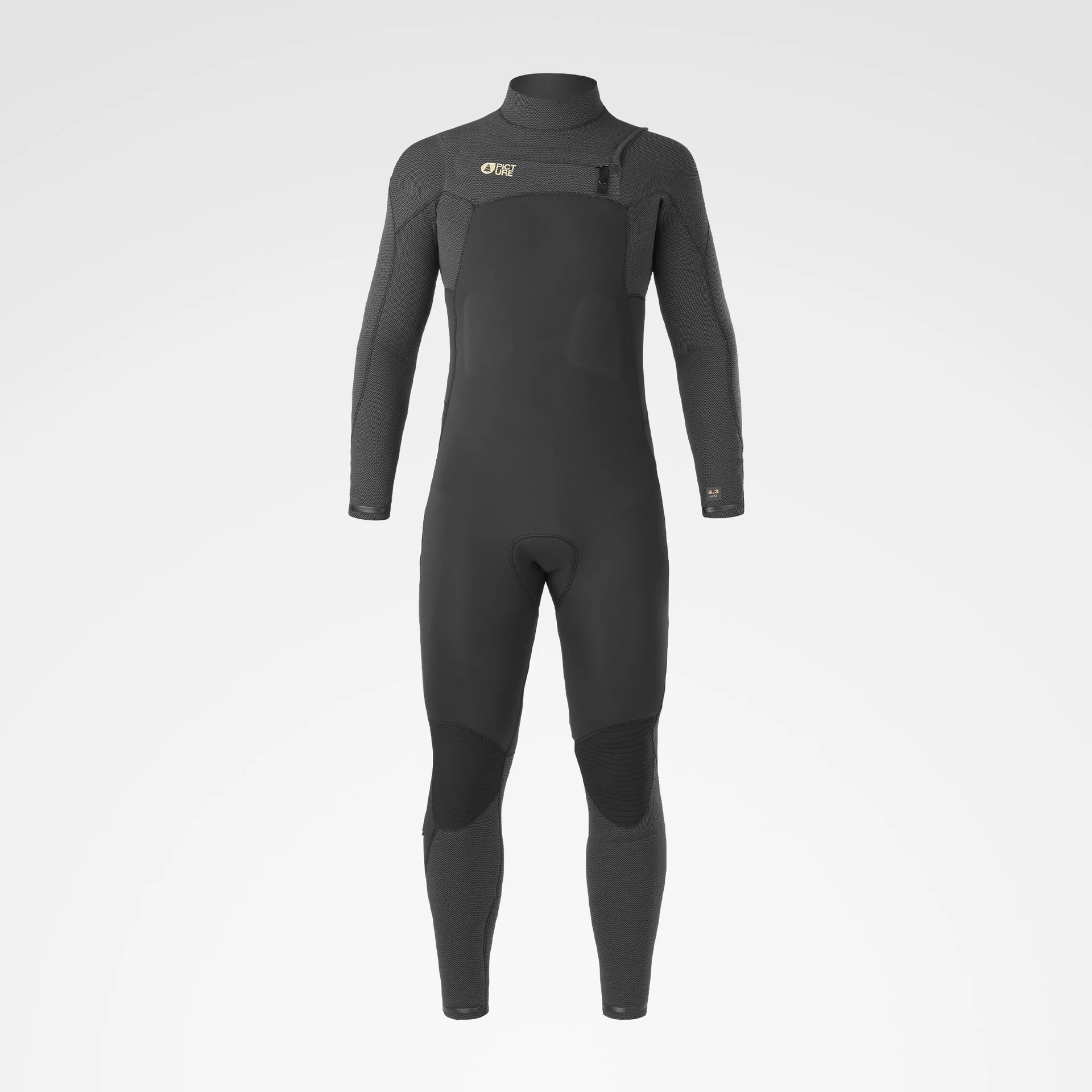 4/3mm Equation Flex Skin Front Chest Zip Fullsuit - Black - Image 7