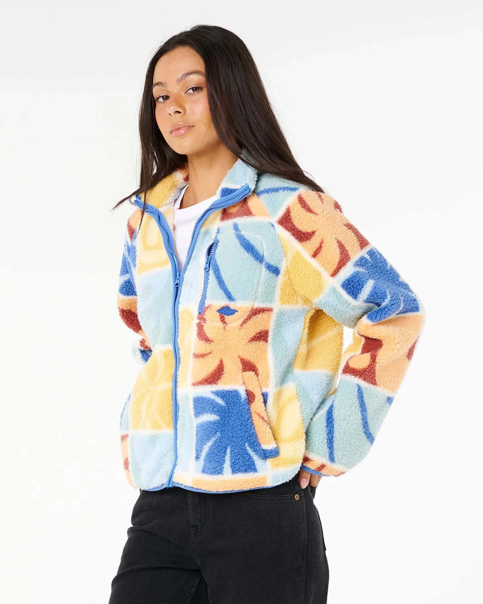 Artist Of The Search - Ty Williams Zip Through Polar Fleece - Multi - Image 2