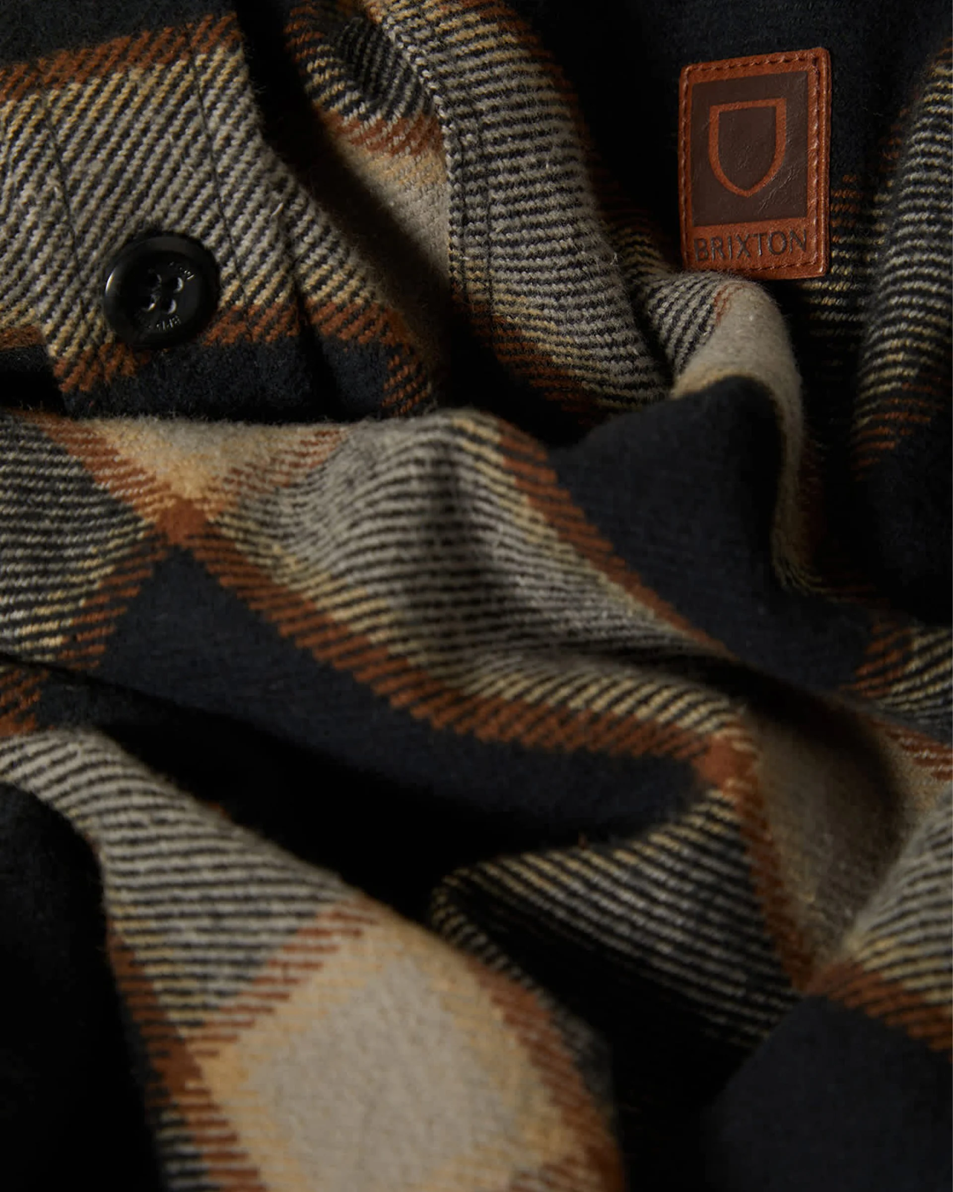 Bowery Heavyweight Flannel - Black/Cream - Image 7