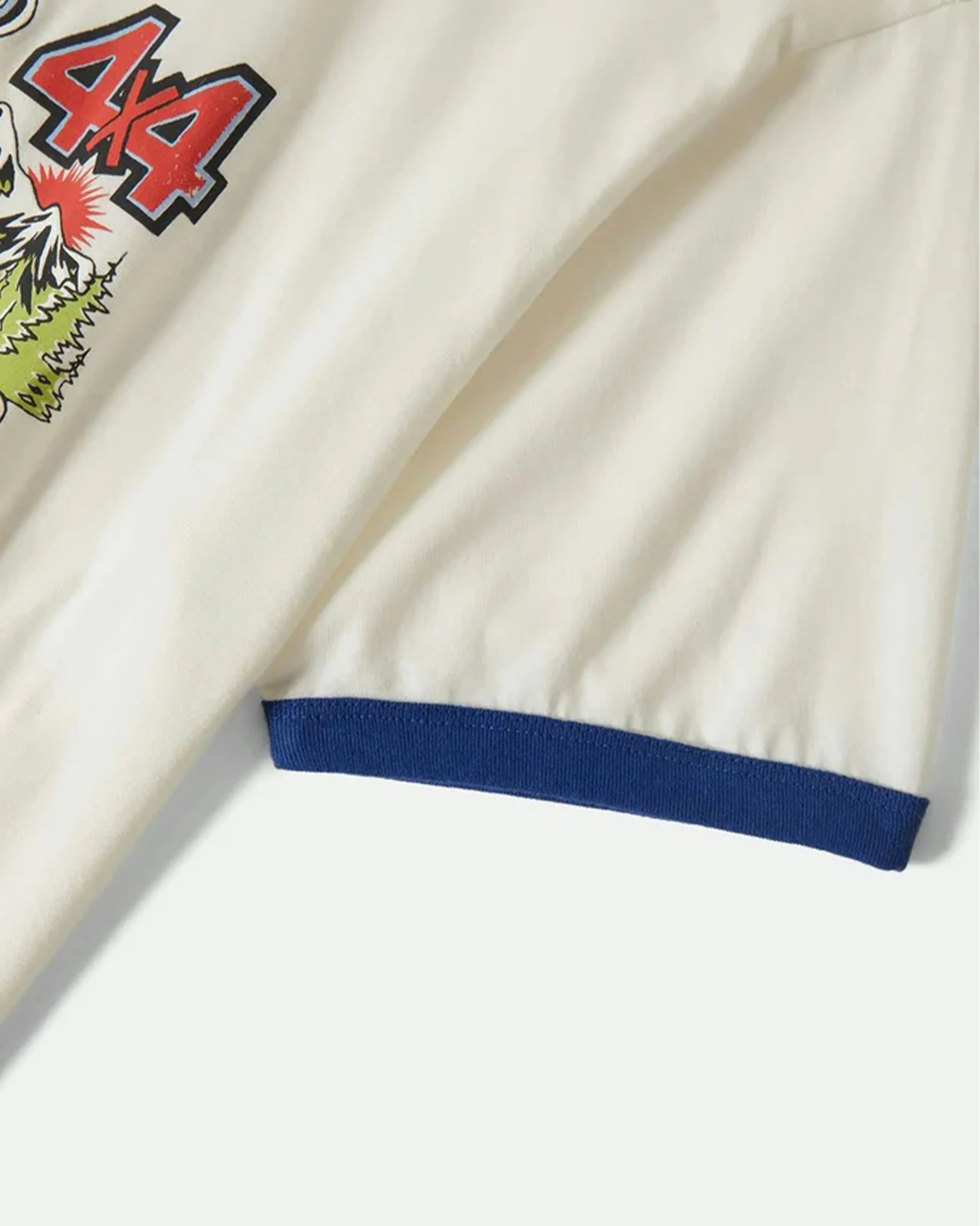 Brixton x Ford King Of The Mountains S/S Ringer T-Shirt - Wimbledon White - Image 4