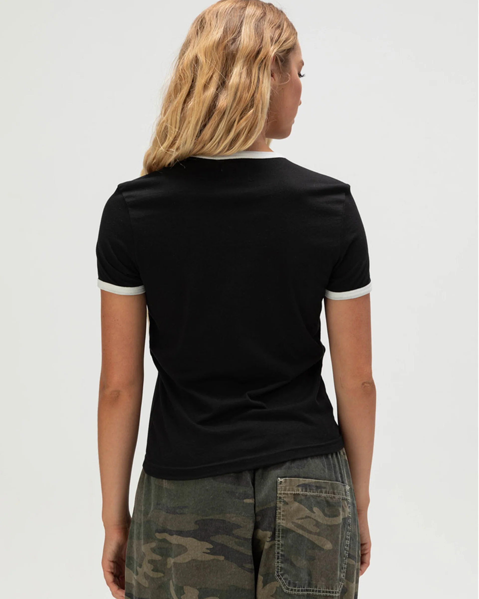 Brixton x Ford Mud Marathon S/S Ringer T-Shirt - Burnt Rubber - Image 4