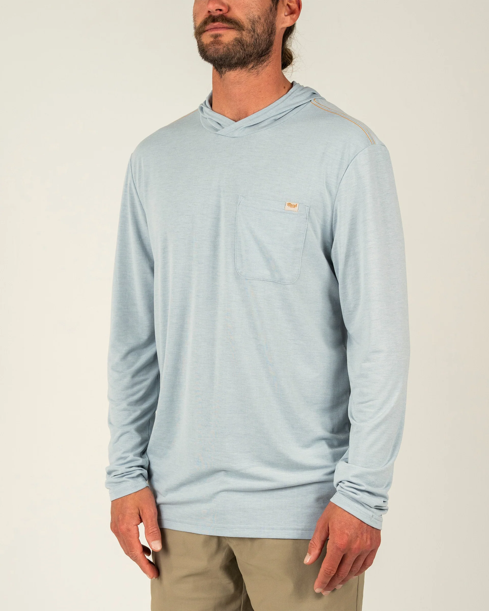 Buxton Tech Hoodie - Smoke Heather - Image 3