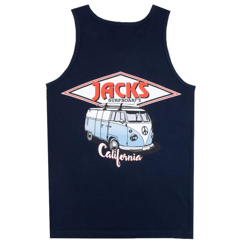 CA Diamond Transport Tank Top - Navy - Image 4