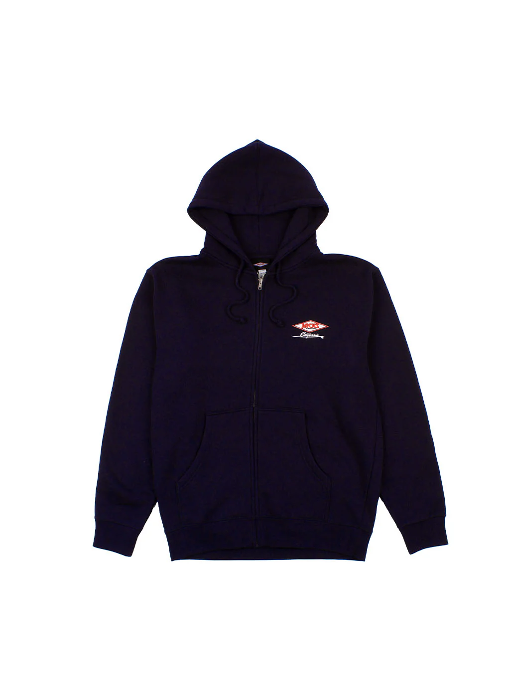 Cal Diamond Classic Zip-Up Hoodie - Navy - Image 2