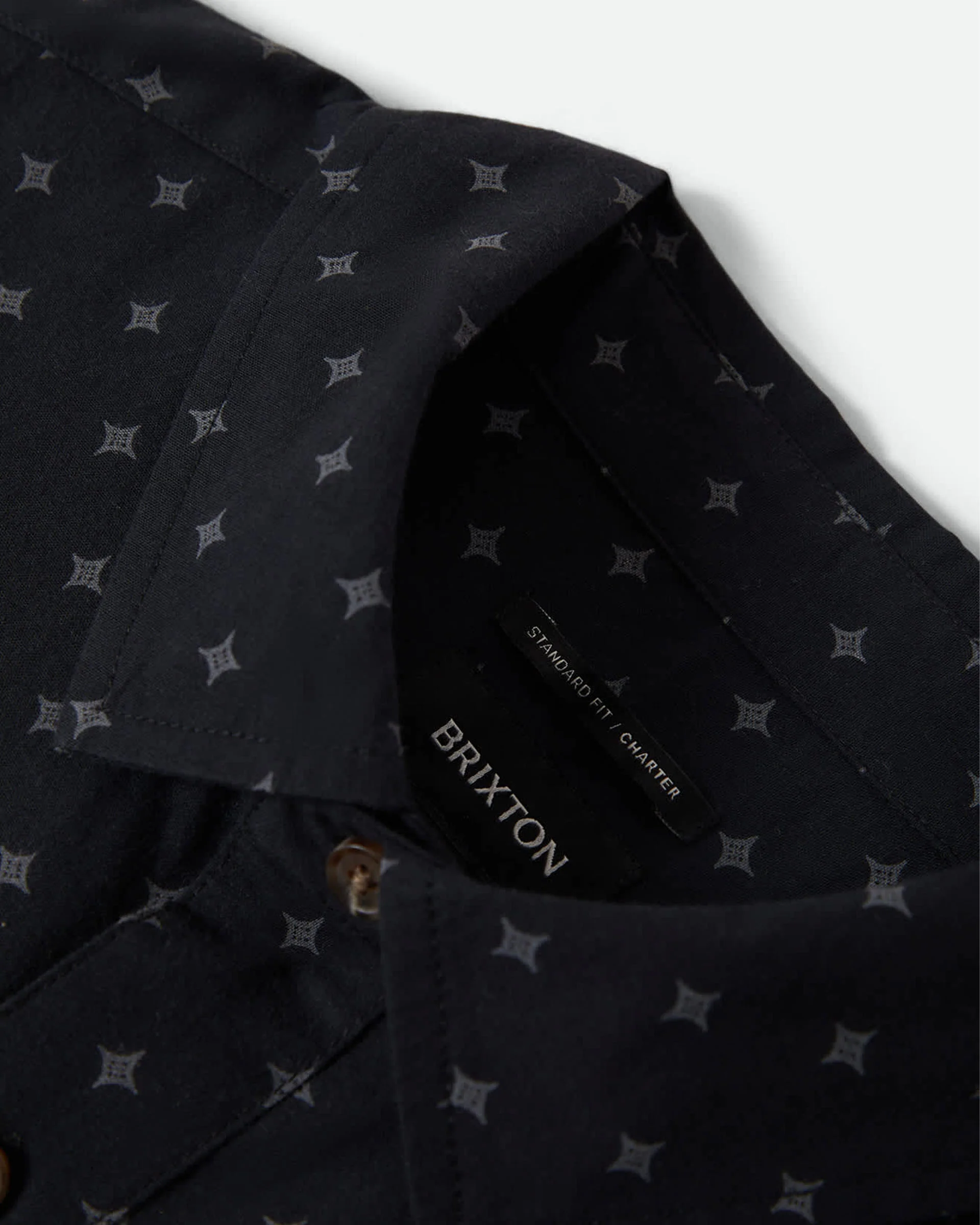 Charter Print S/S Shirt - Future Grey Diamond Tile - Image 4