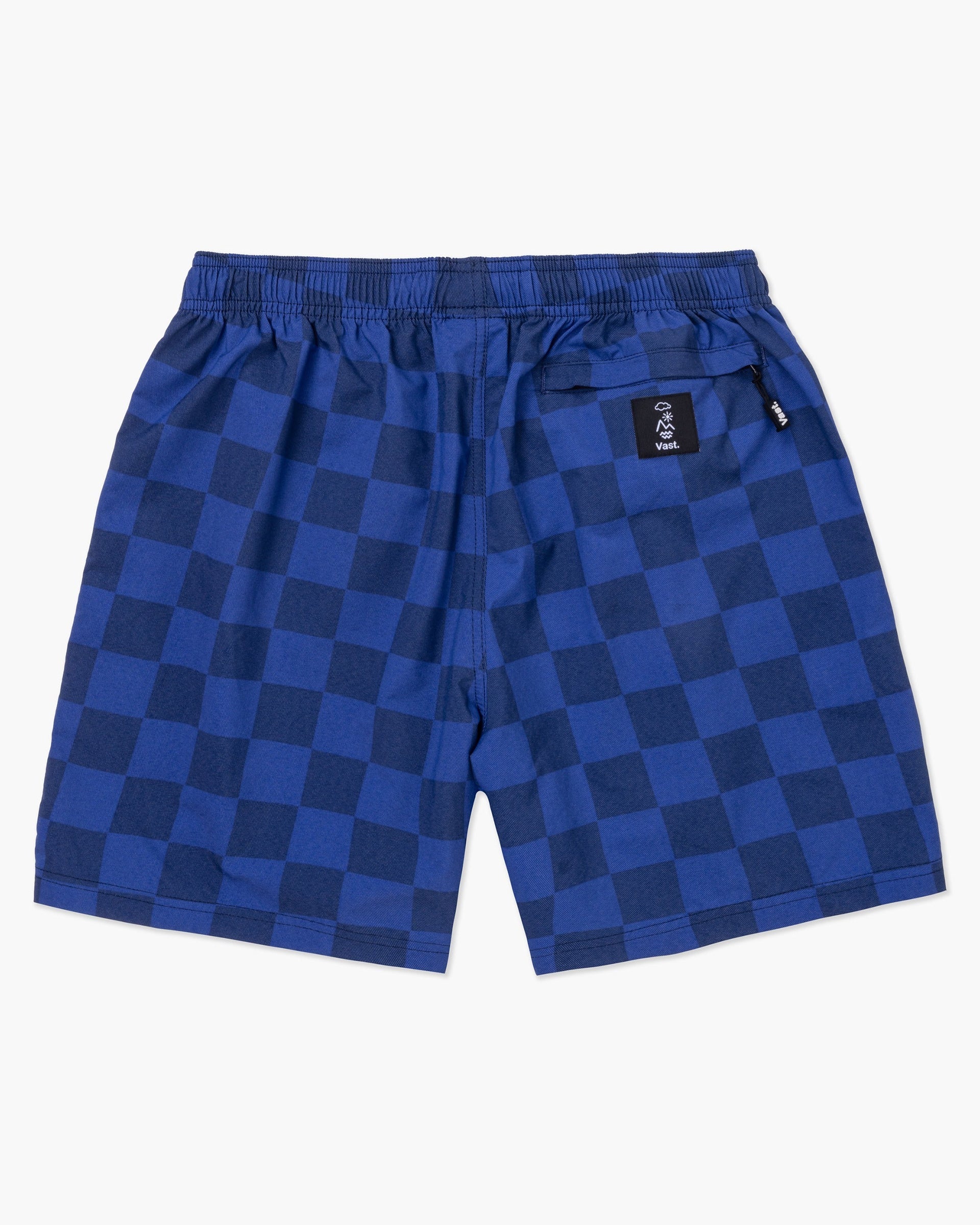 Checkerboard Tonal Volley Short -Royal Blue - Image 2