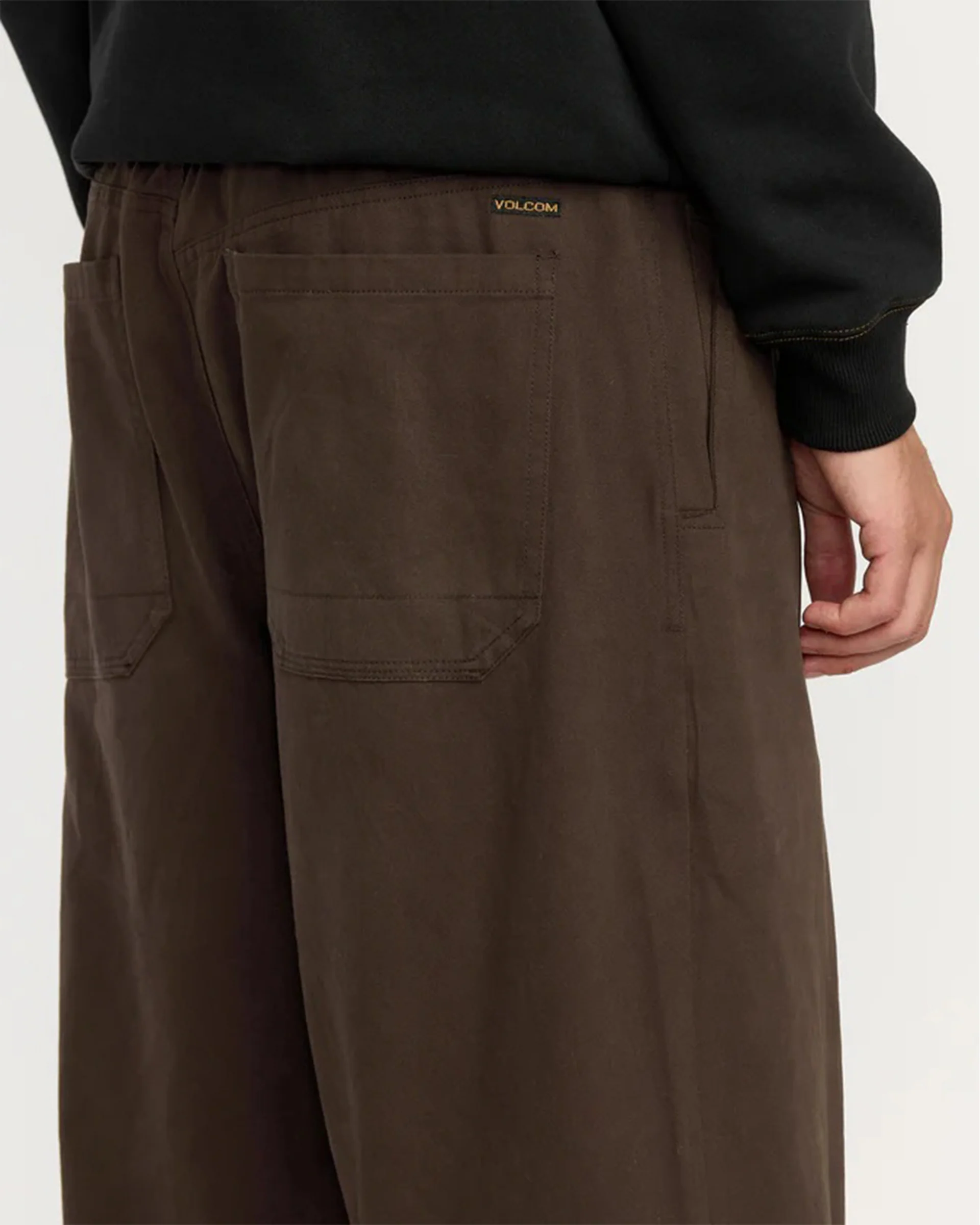 Chillow Pleat Elastic Waist Pant - Cacao - Image 8