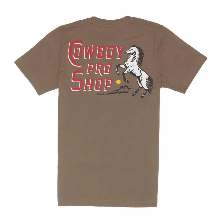 Cowboy Pro Shop S/S T-Shirt - Light Brown