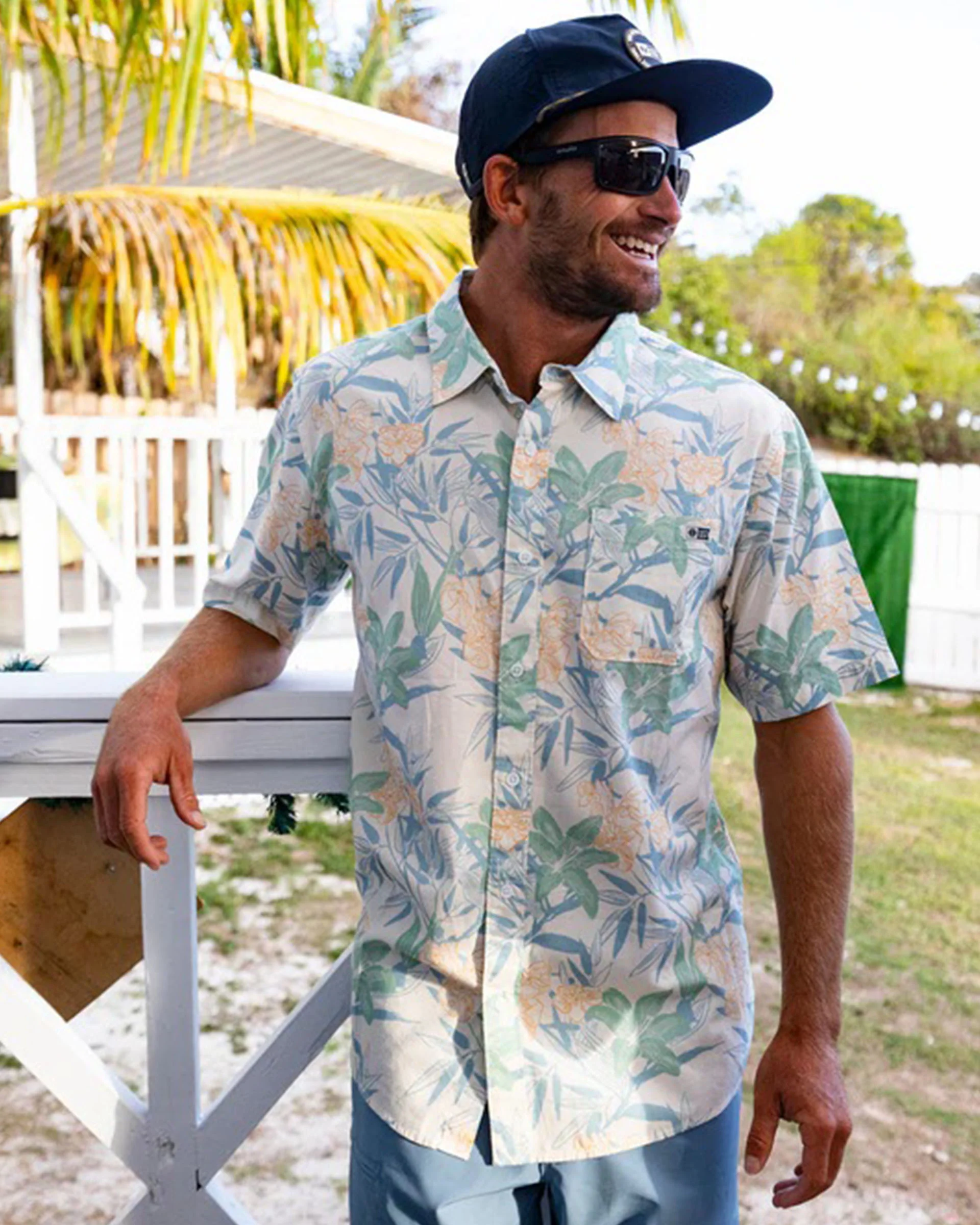 Crew Button Up Shirt - Off White - Image 3