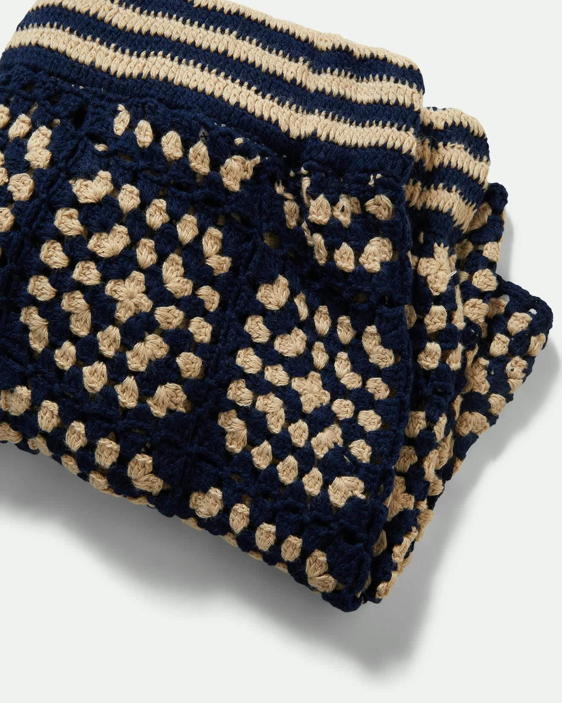 Crochet Short - Mood Indigo/Off White - Image 7