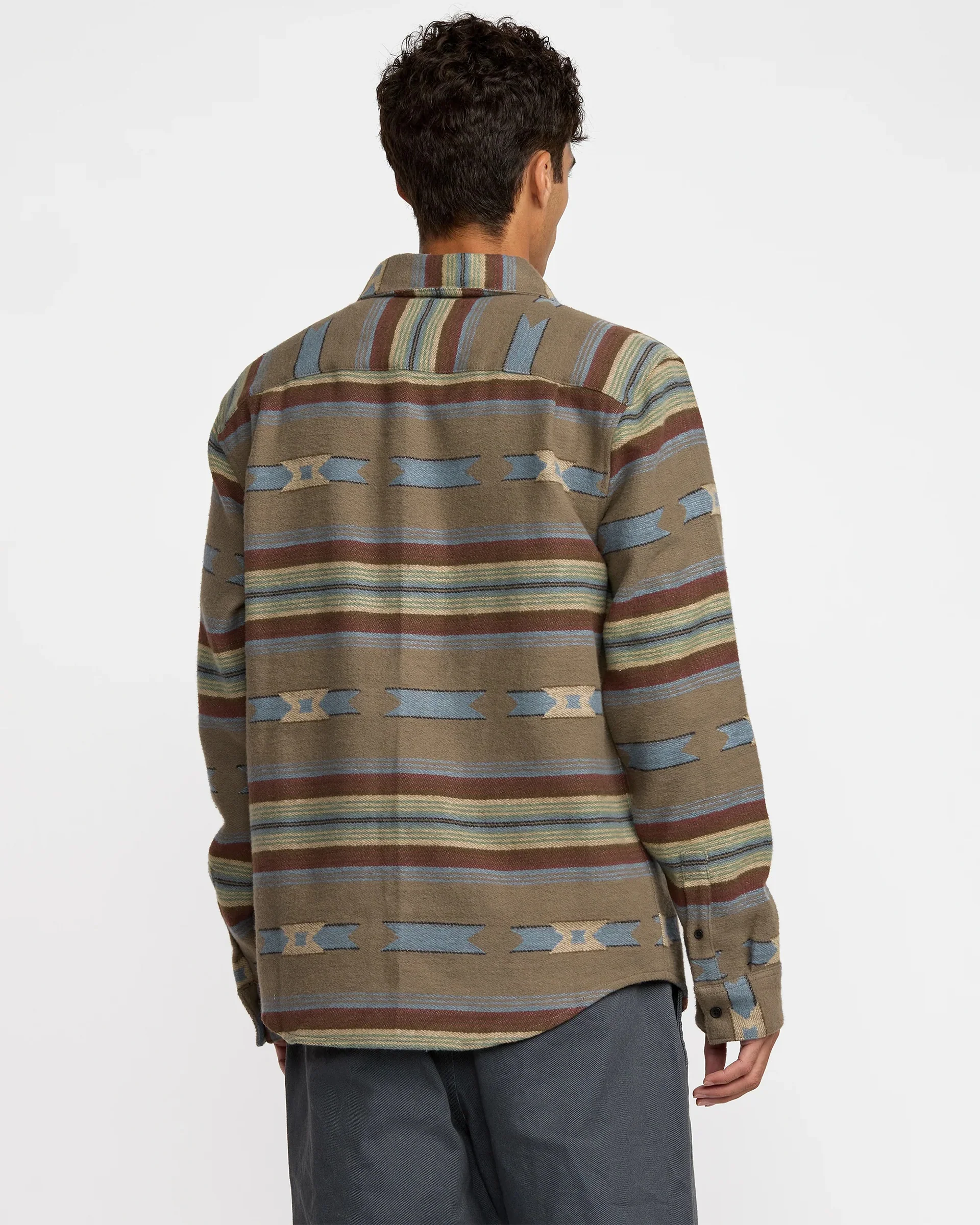 Dayshift Blanket Flannel L/S Shirt - Mushroom - Image 3