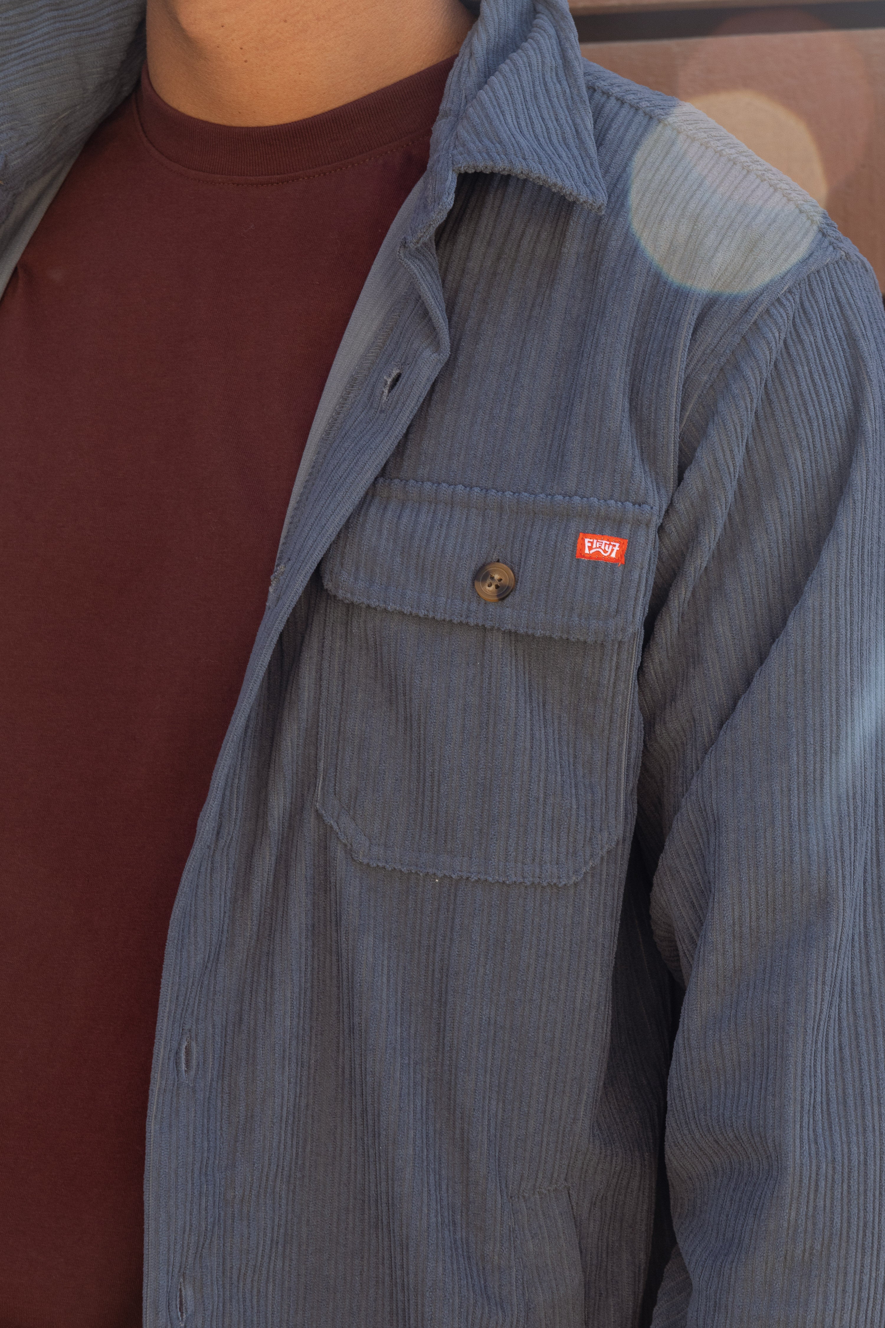 Delgado Cord Jacket - Blue - Image 2