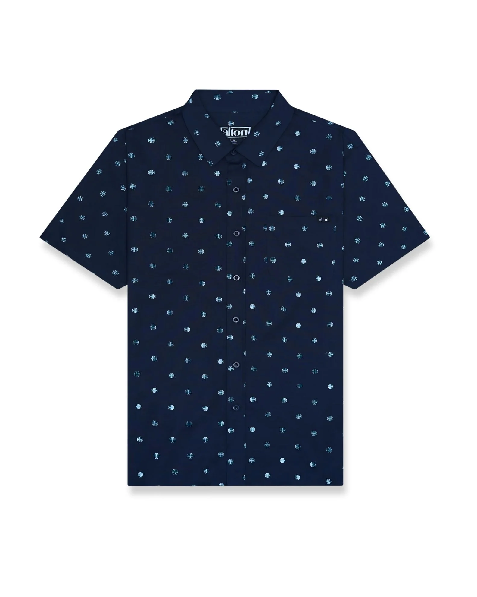 Estero S/S Woven Shirt - Navy - Image 5