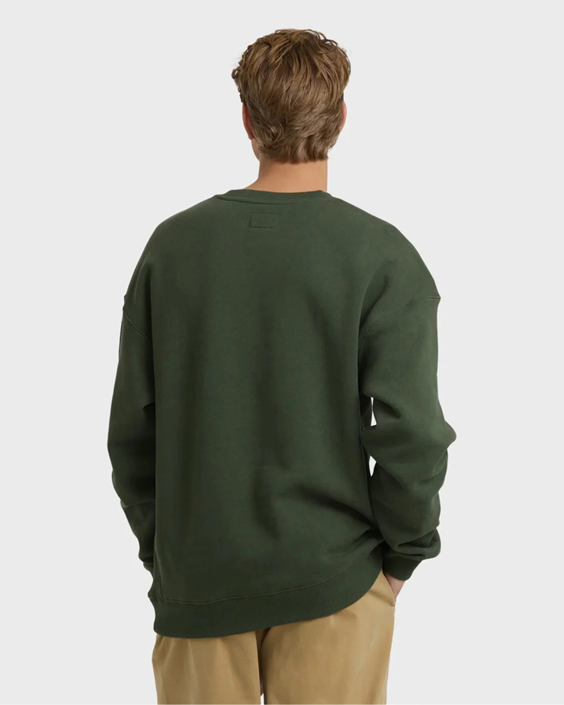 Fort Garage Crewneck Sweatshirt - Olive - Image 4