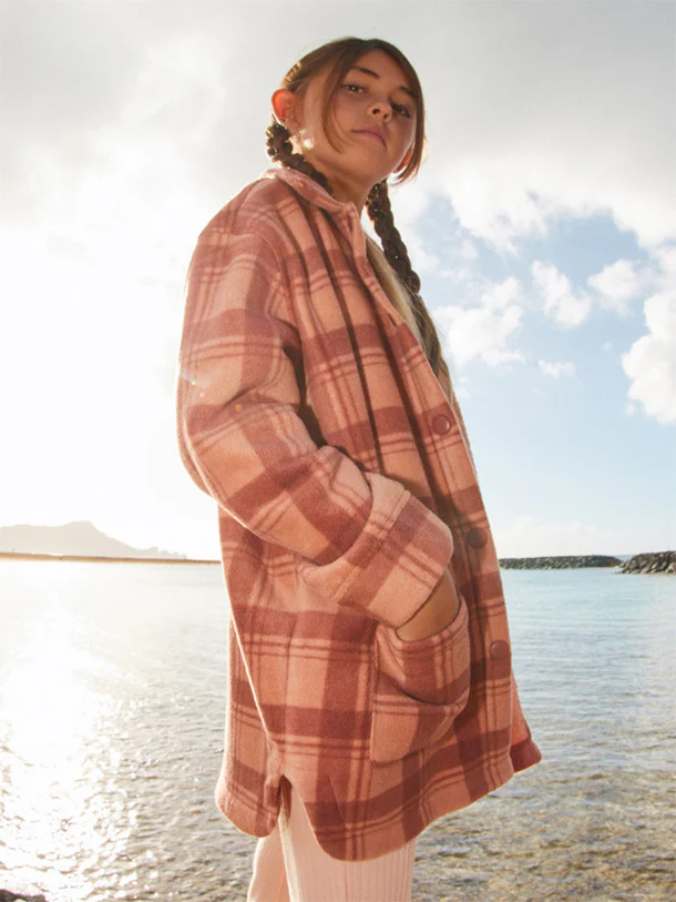 Girl's (4-16) Ocean Quiet Fleece Sherpa - Image 2
