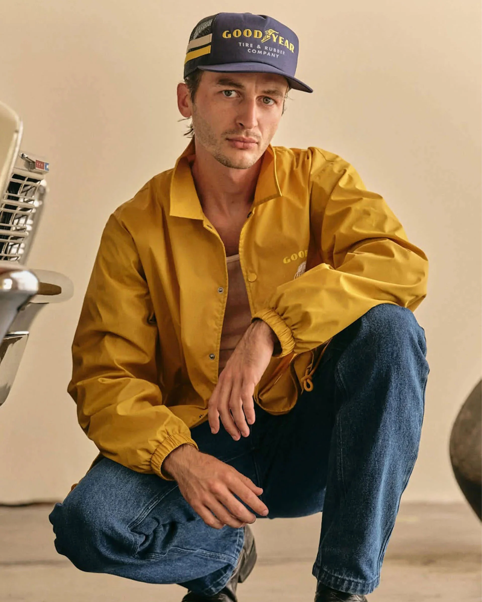 Goodyear Service Trucker Hat - Navy - Image 2