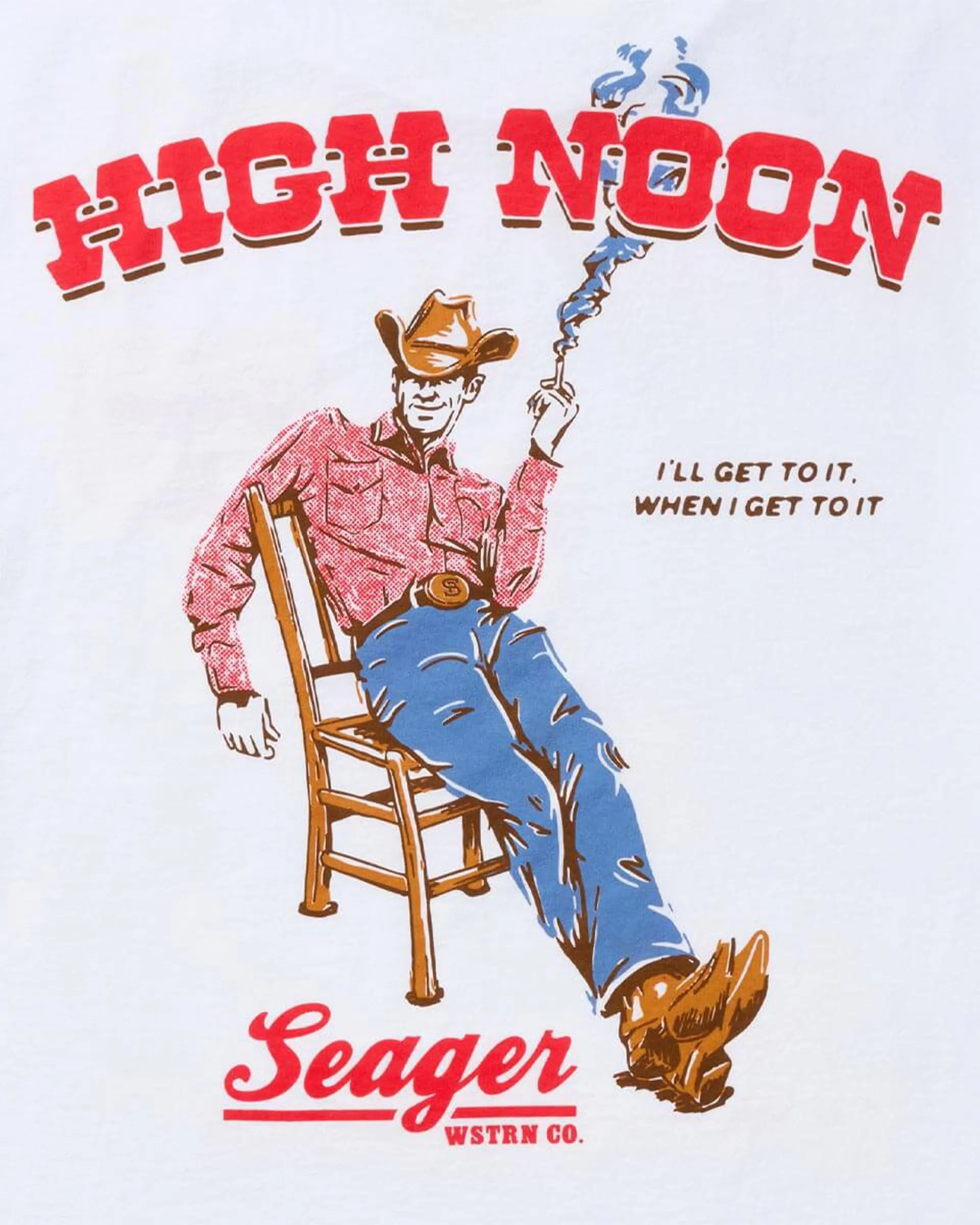 High Noon S/S T-Shirt - White - Image 3