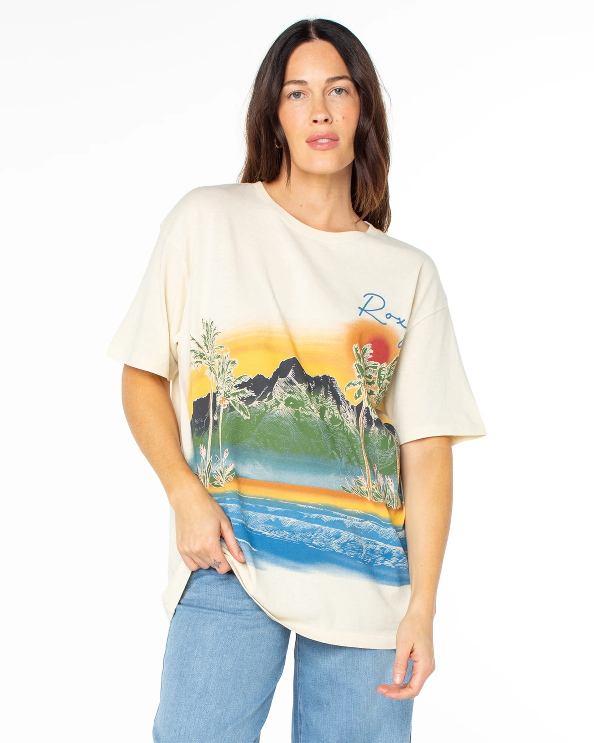 Ko'olau Scenic S/S T-Shirt - Parchment - Image 3