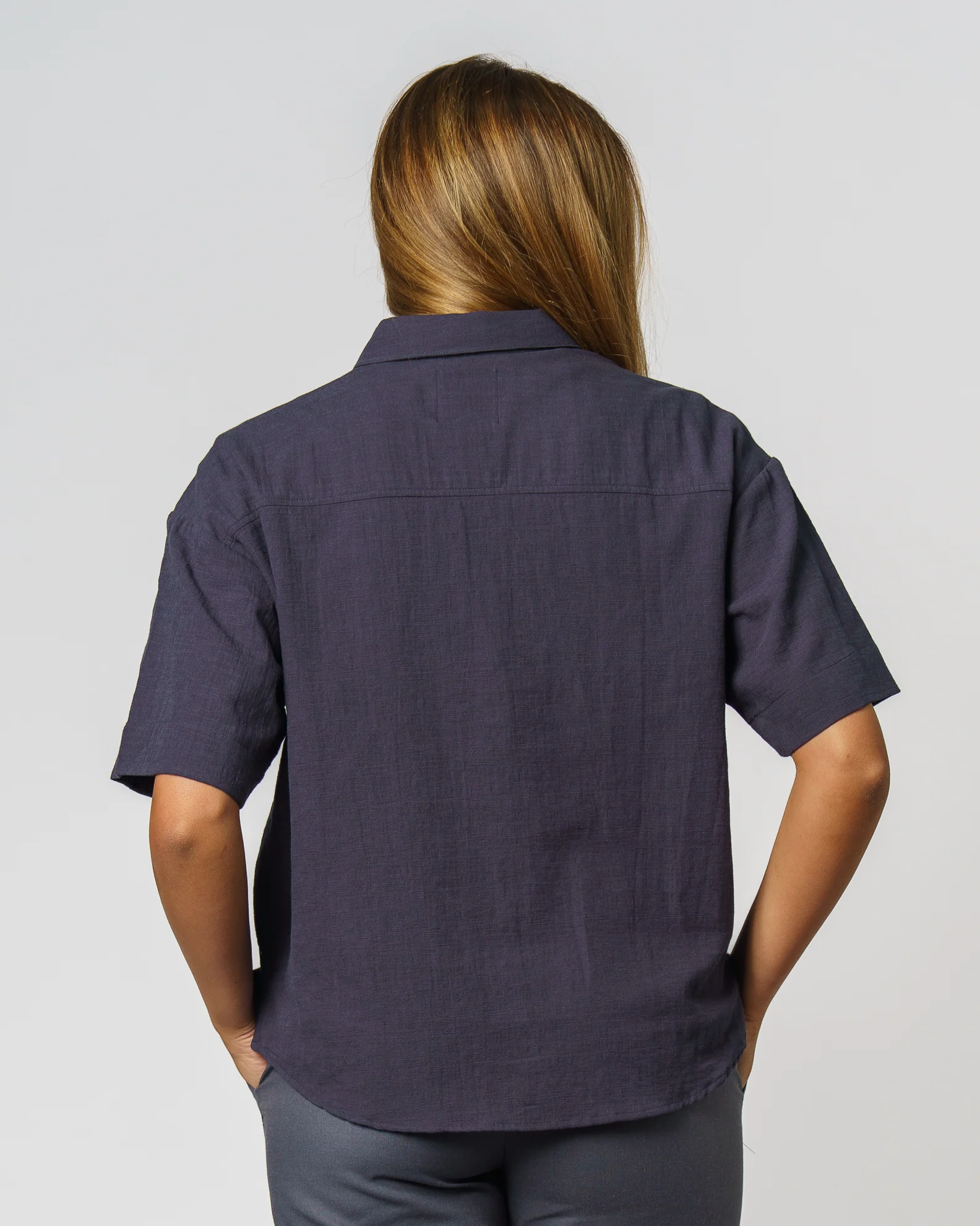 Life S/S Woven Shirt - Navy - Image 2