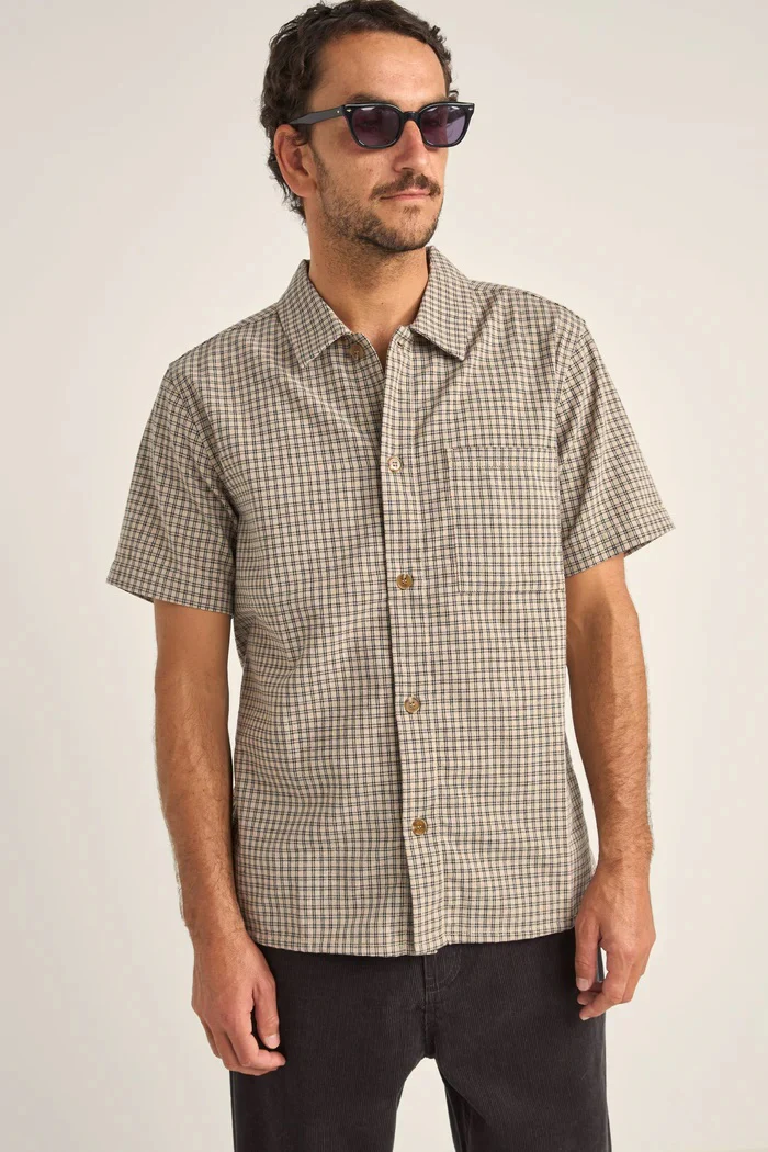 Linen Check S/S Shirt - Image 3