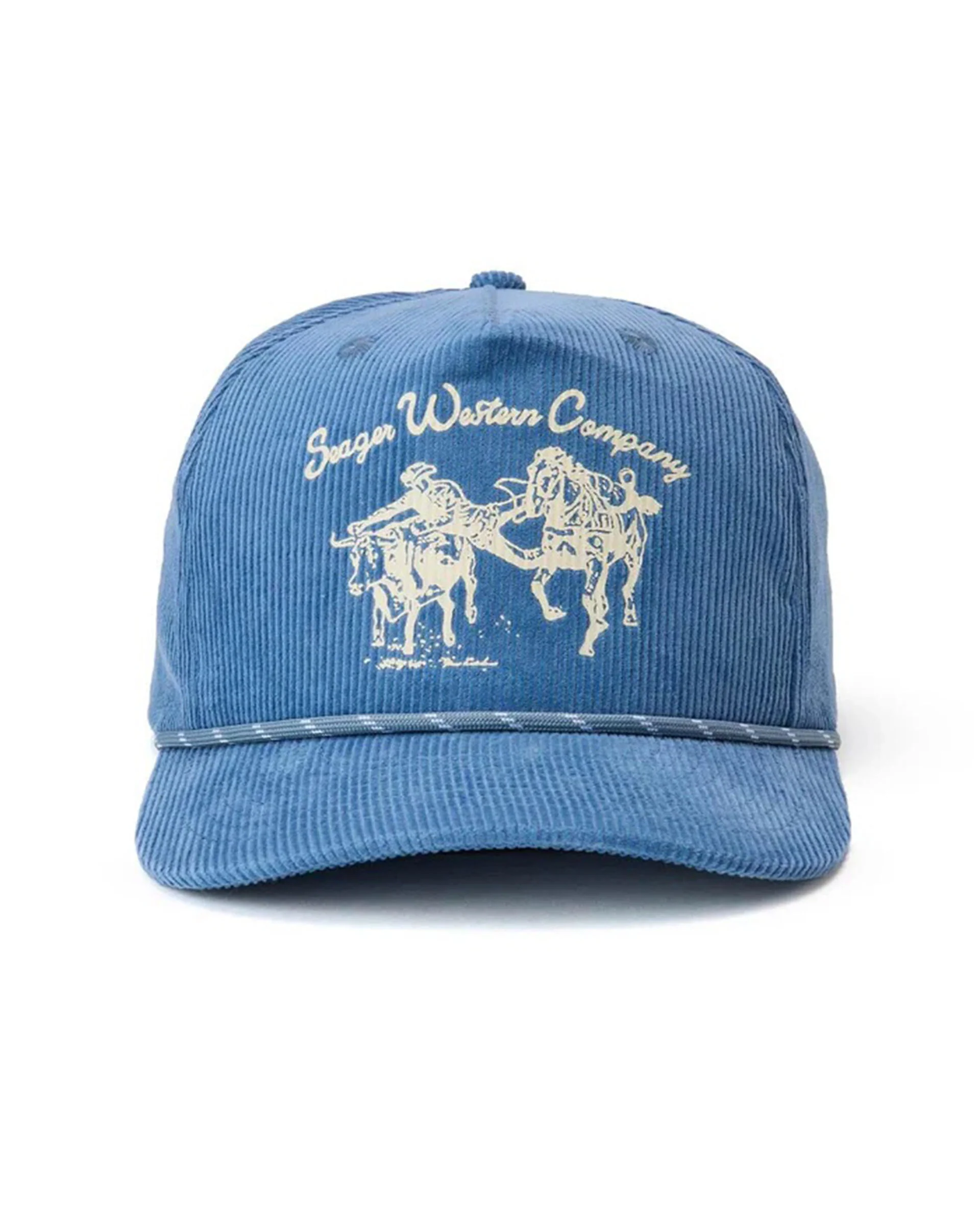 Los Rios Corduroy Snapback Hat - Navy - Image 2