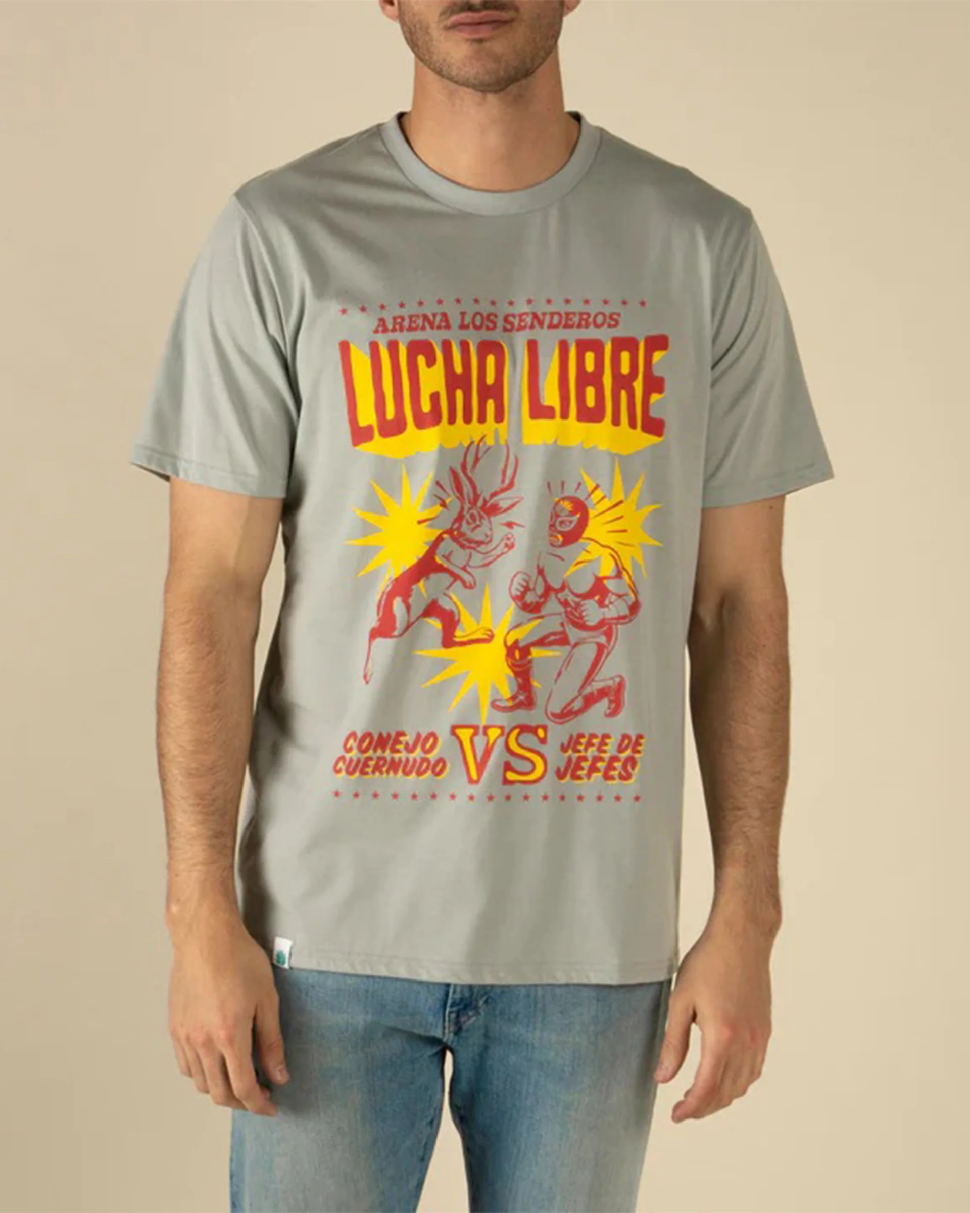 Lucha Libre S/S T-Shirt - Big Sky Blue - Image 2