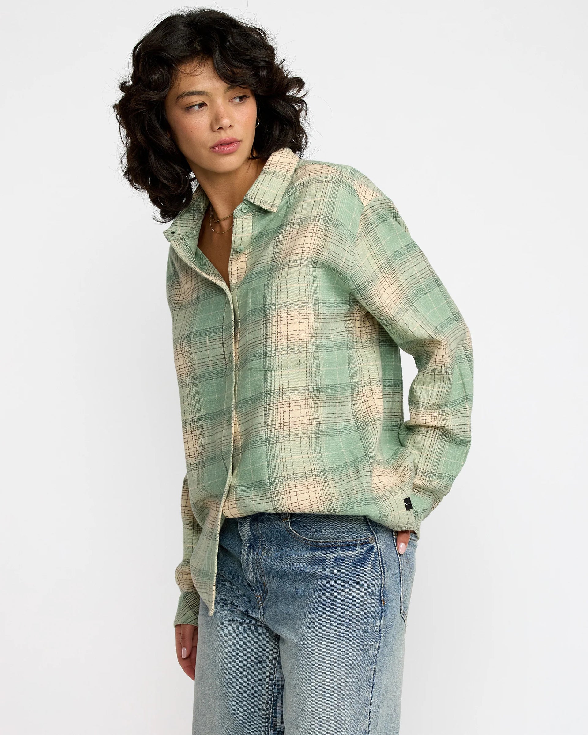 Mabel Flannel - Sea Green - Image 3