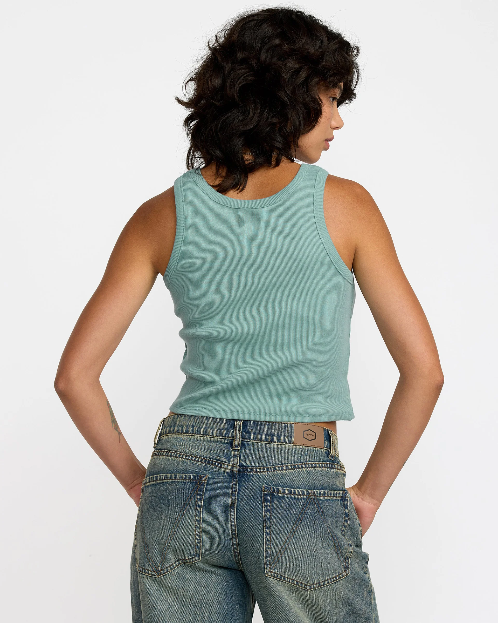 Match Tank Top - Blue Haze - Image 4