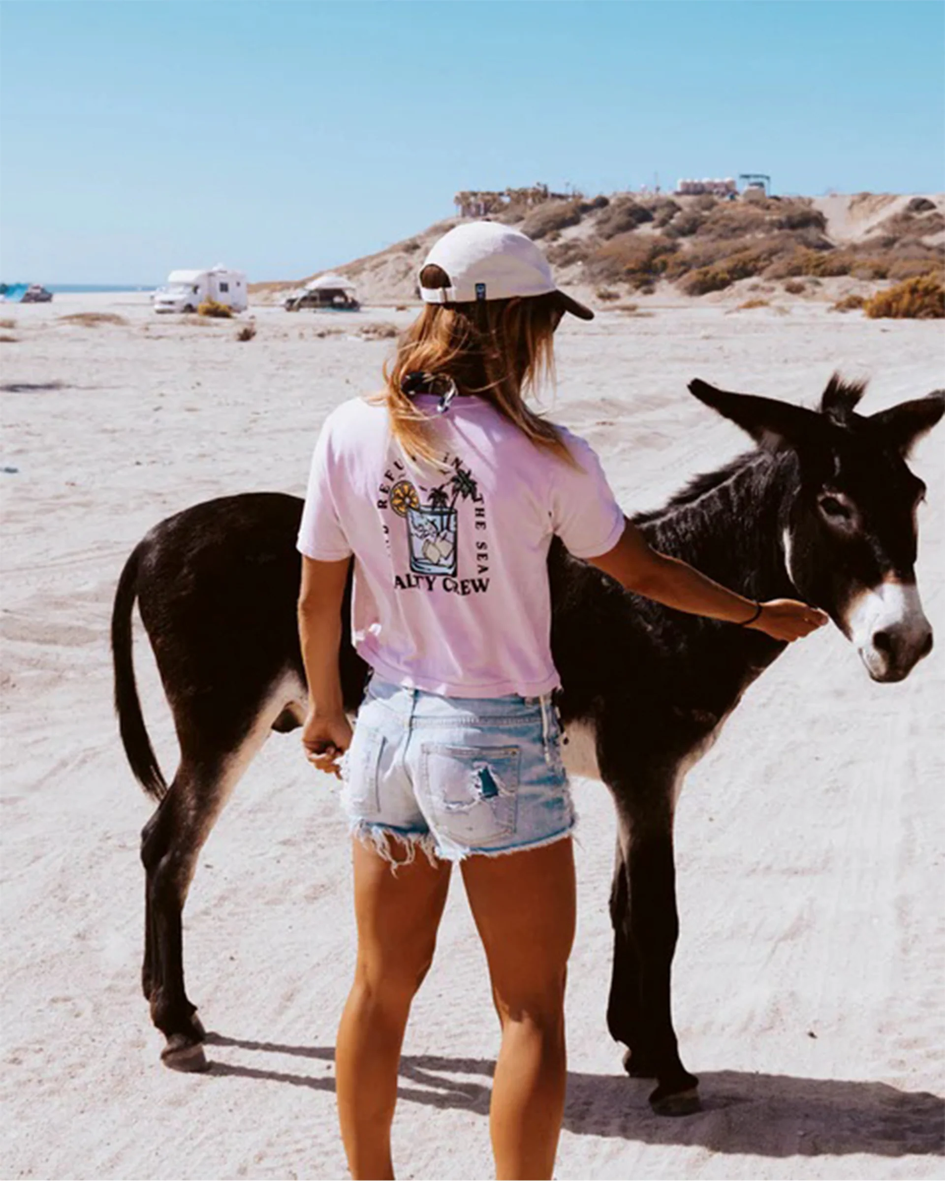 Ocean Spray Crop Tee - Pale Orchid - Image 3