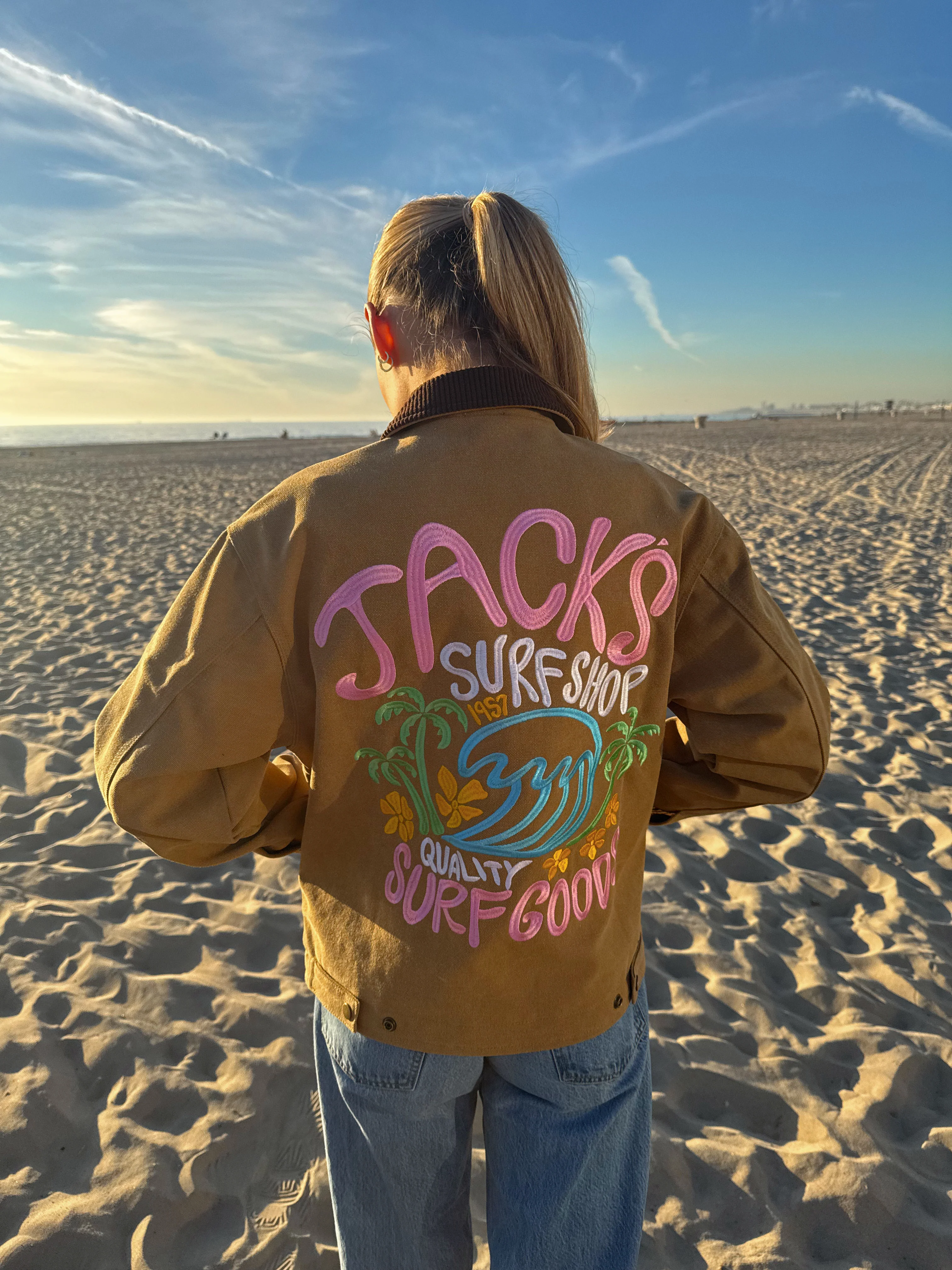 Paradise Embroidered Jacket - Khaki