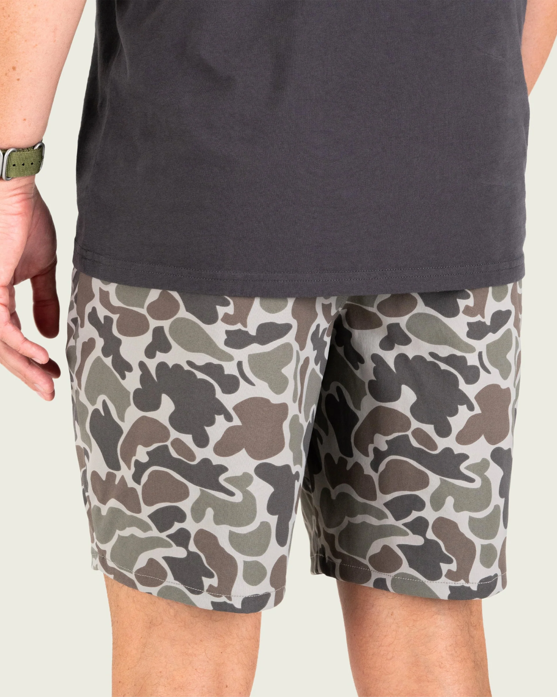 Prime Hagood Shorts - Dark Green Mallard Camo - Image 3
