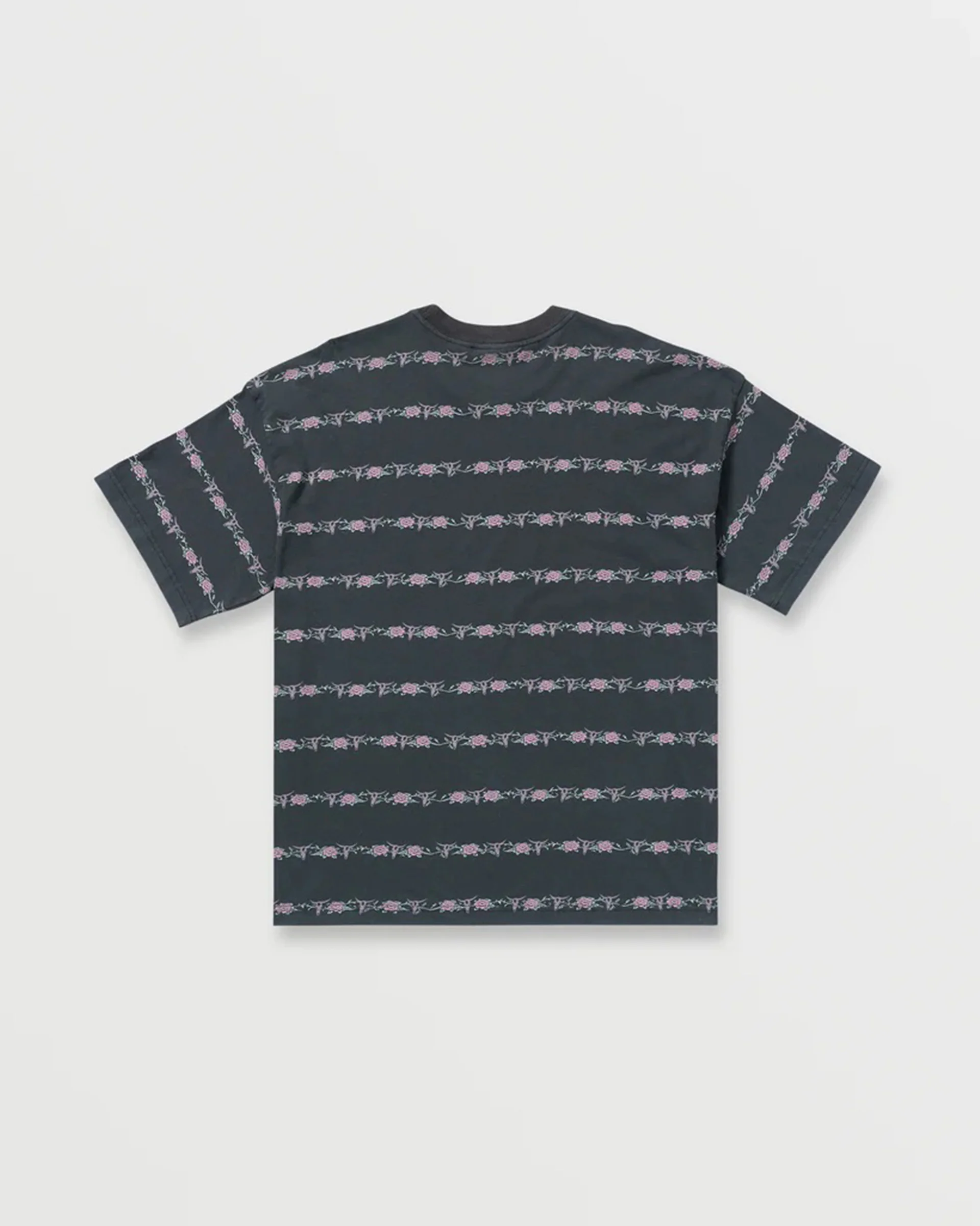 Raging Bull Stripe S/S T-Shirt - Washed Black - Image 4