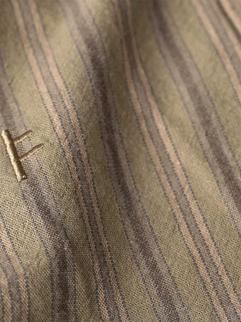 Reynolds Striped S/S Shirt - Moss - Image 4