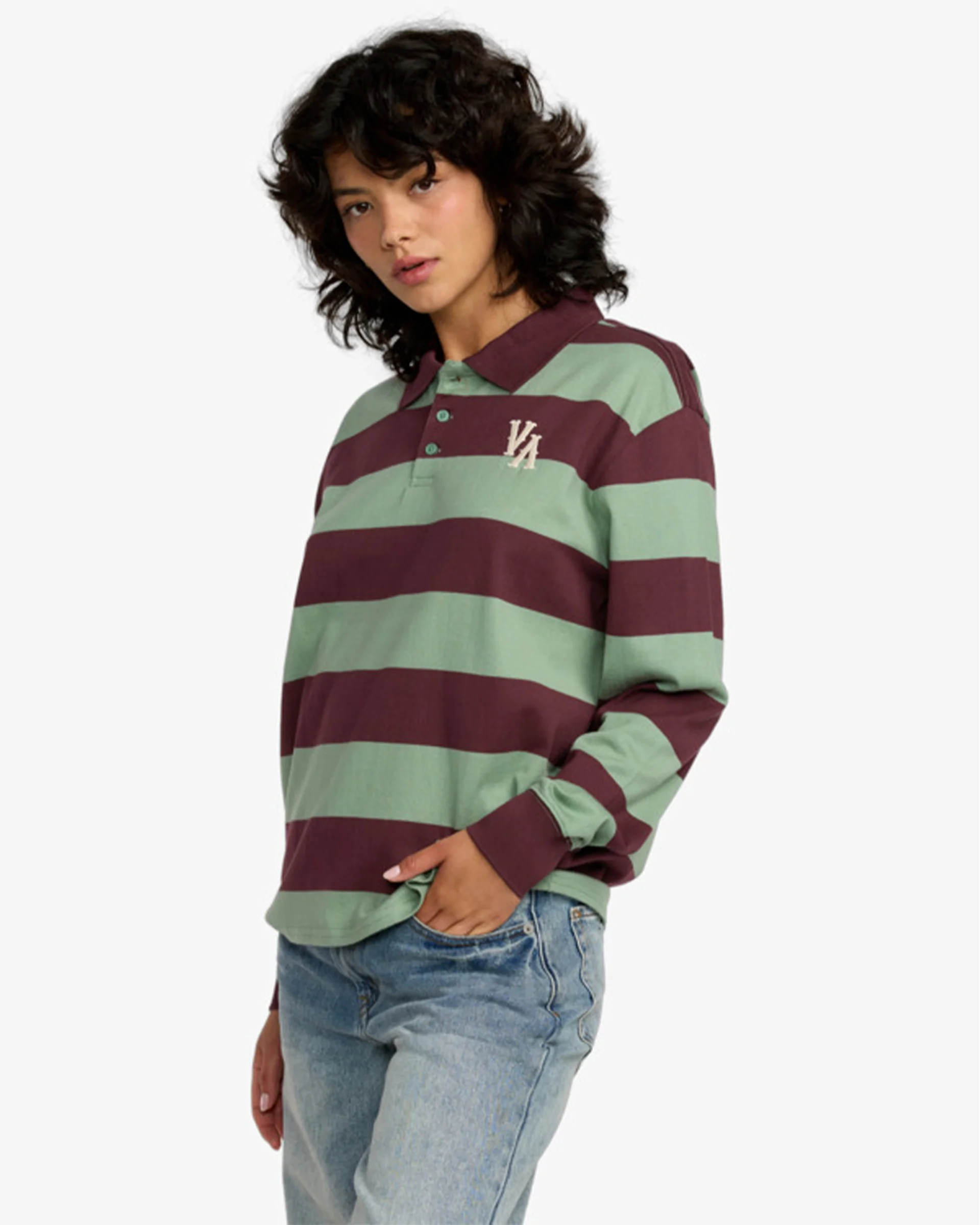 Rugby L/S Shirt - Sea Green - Image 3