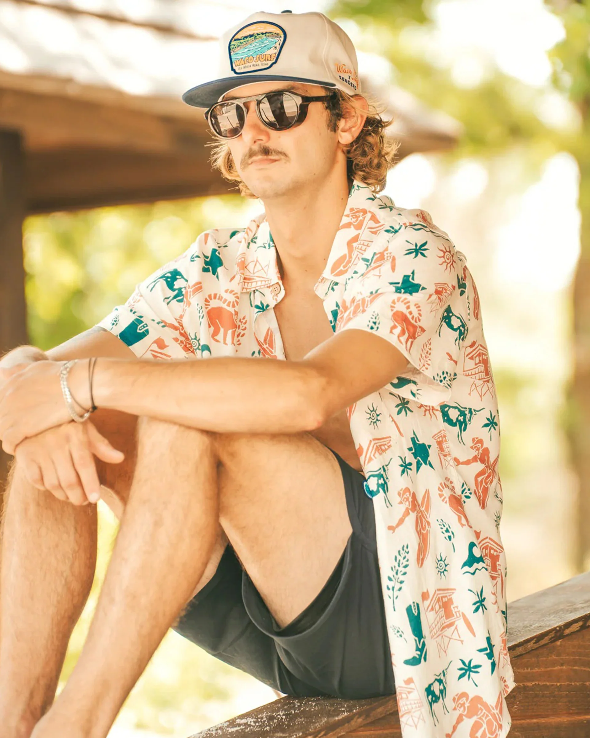 Sendero x Waco Surf City Slicker S/S Shirt - Texas Surf - Image 8