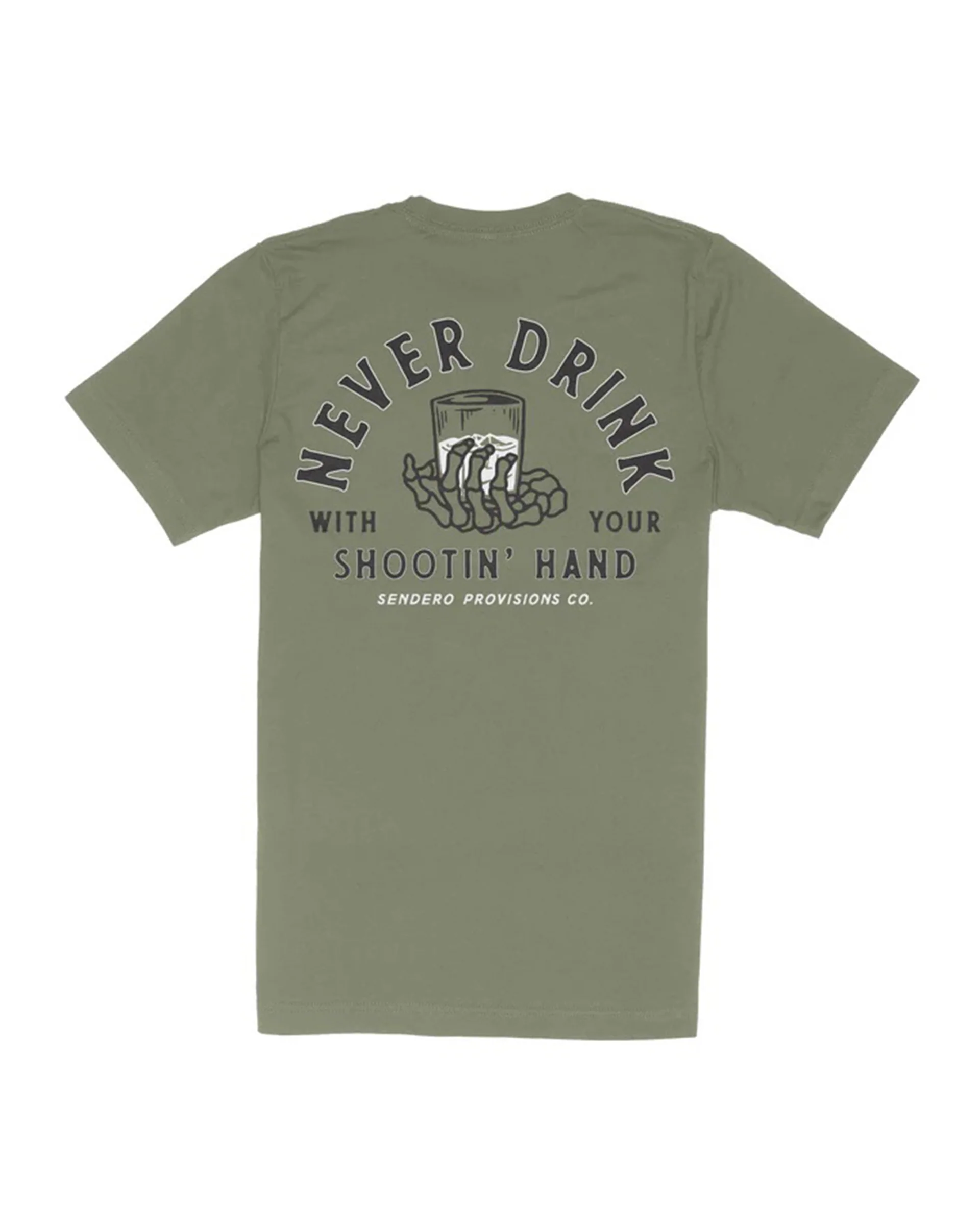 Shootin' Hand T-Shirt - Sage
