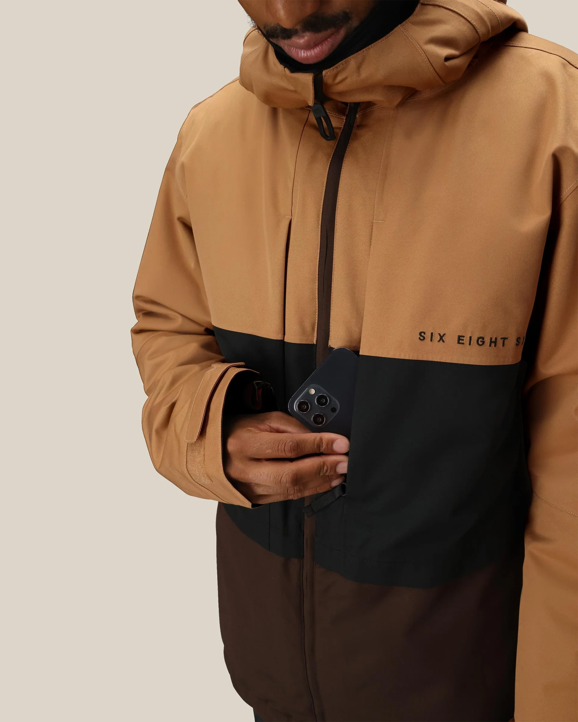 SMARTY® 3-In-1 Form Jacket -Caramel Colorblock - Image 5
