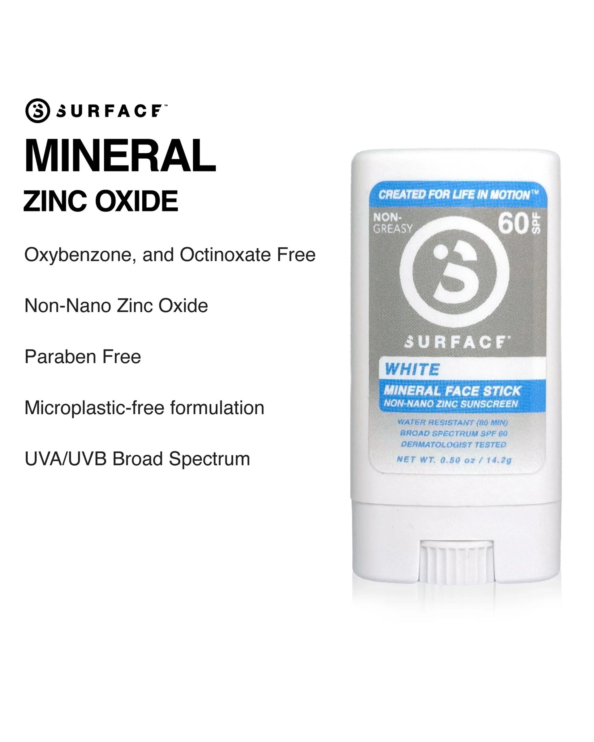 SPF 60 Mineral Face Stick 0.5 oz - White - Image 2