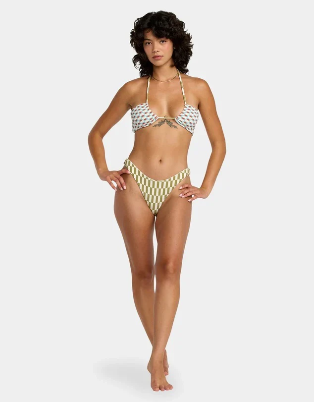 Strange Ways Halter Bandeau Bikini Top - Sky Blue - Image 2