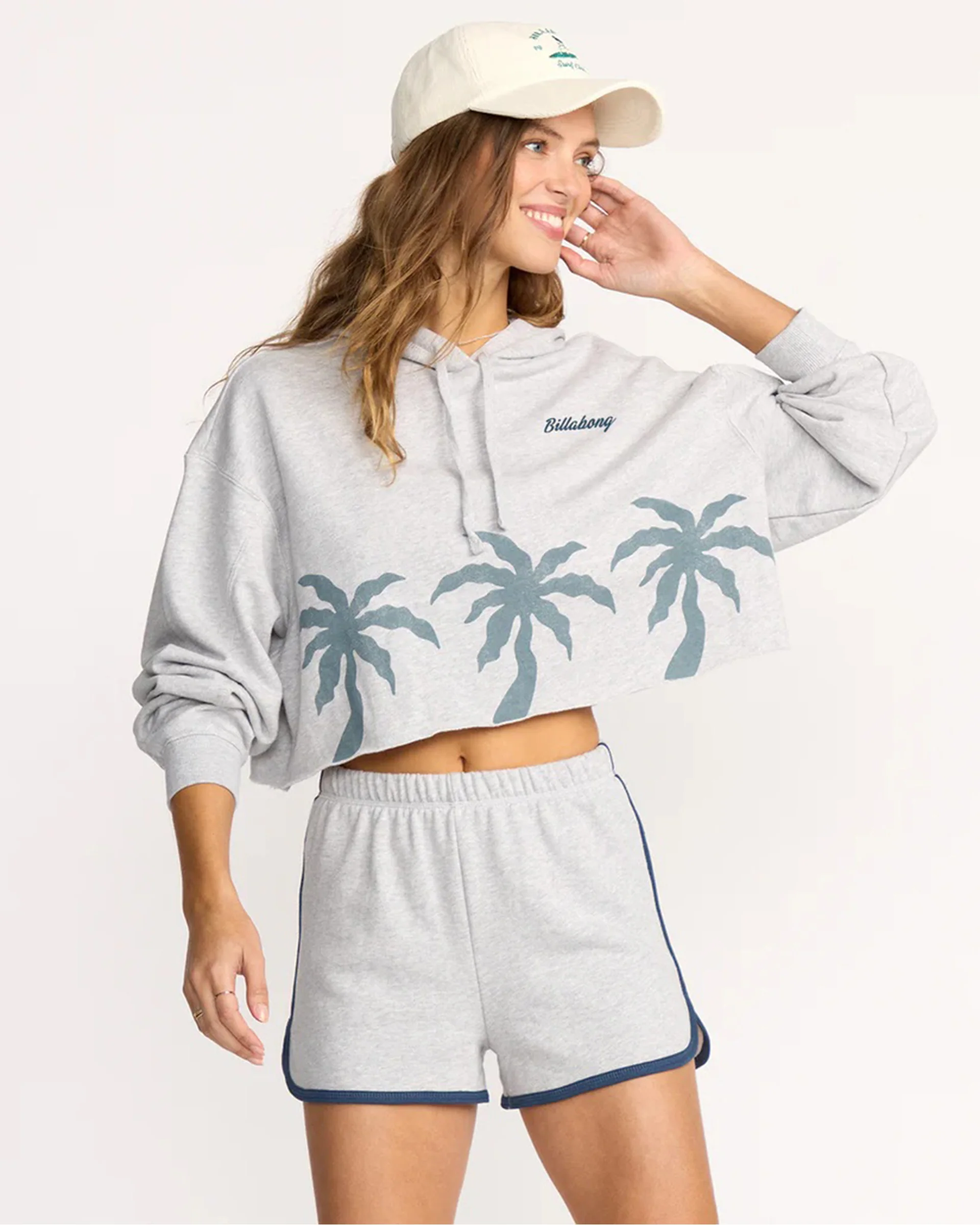Triple Palms Dolphin Shorts - Heather Grey - Image 5