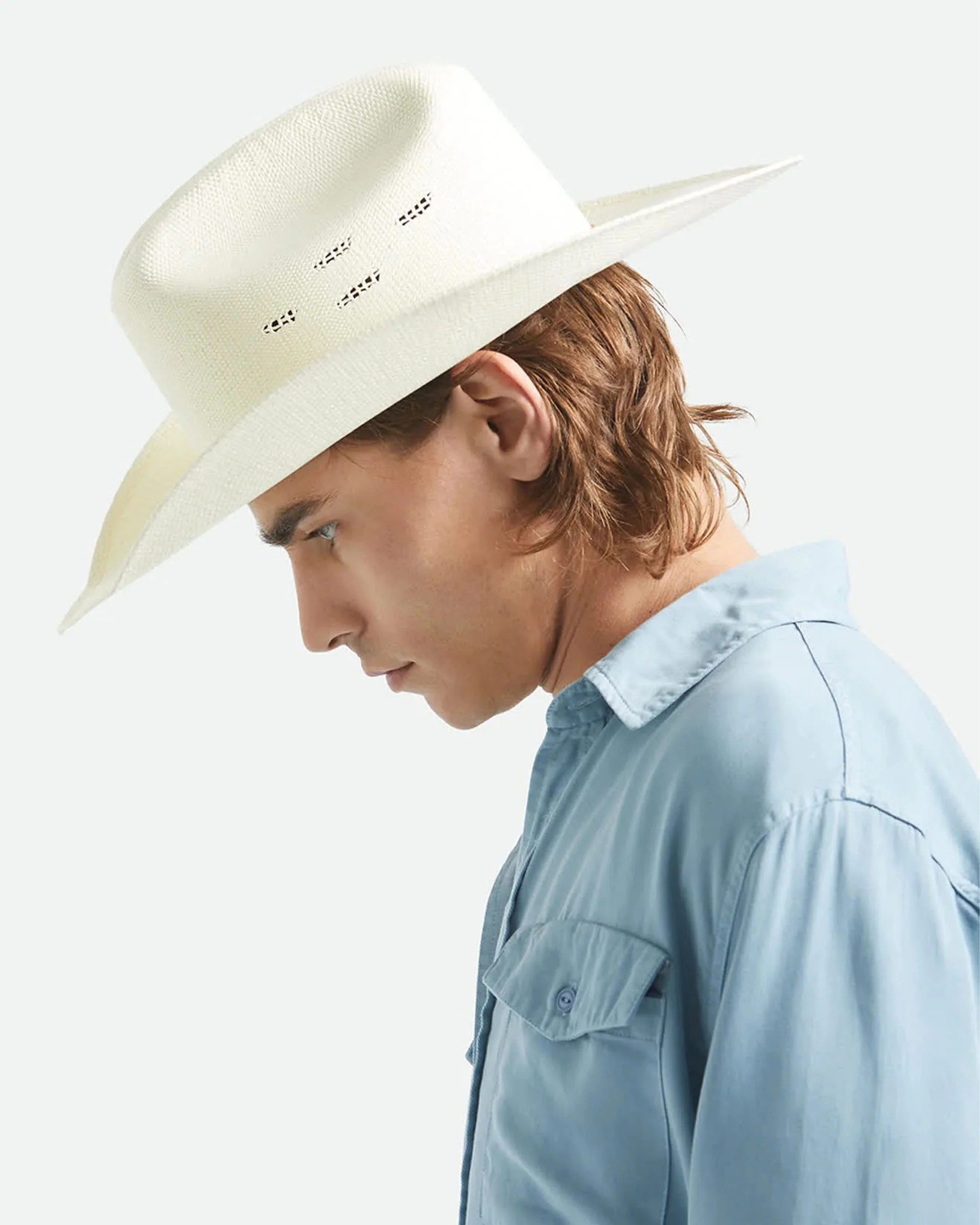 Unisex Laredo Straw Cowboy Hat - Bone - Image 4