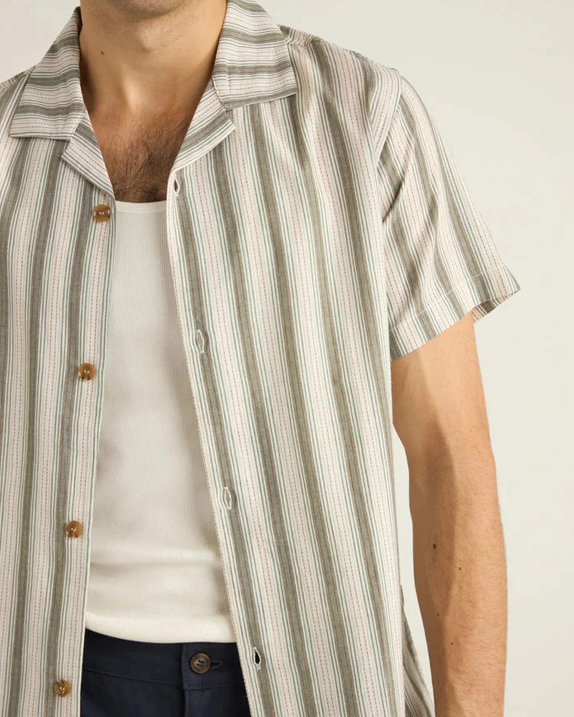 Vacation Stripe S/S Shirt - Fern - Image 3