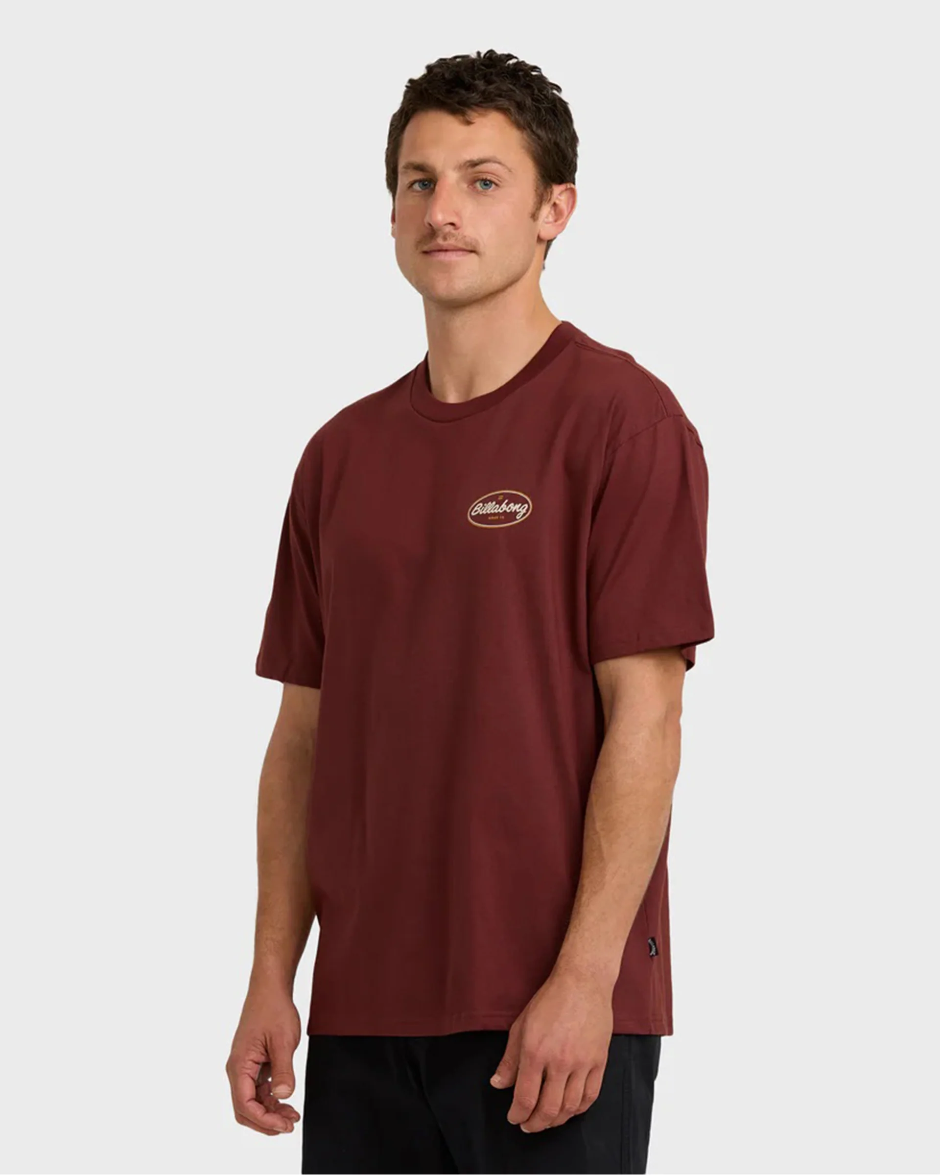 Walled Regular S/S T-Shirt - Plum - Image 3