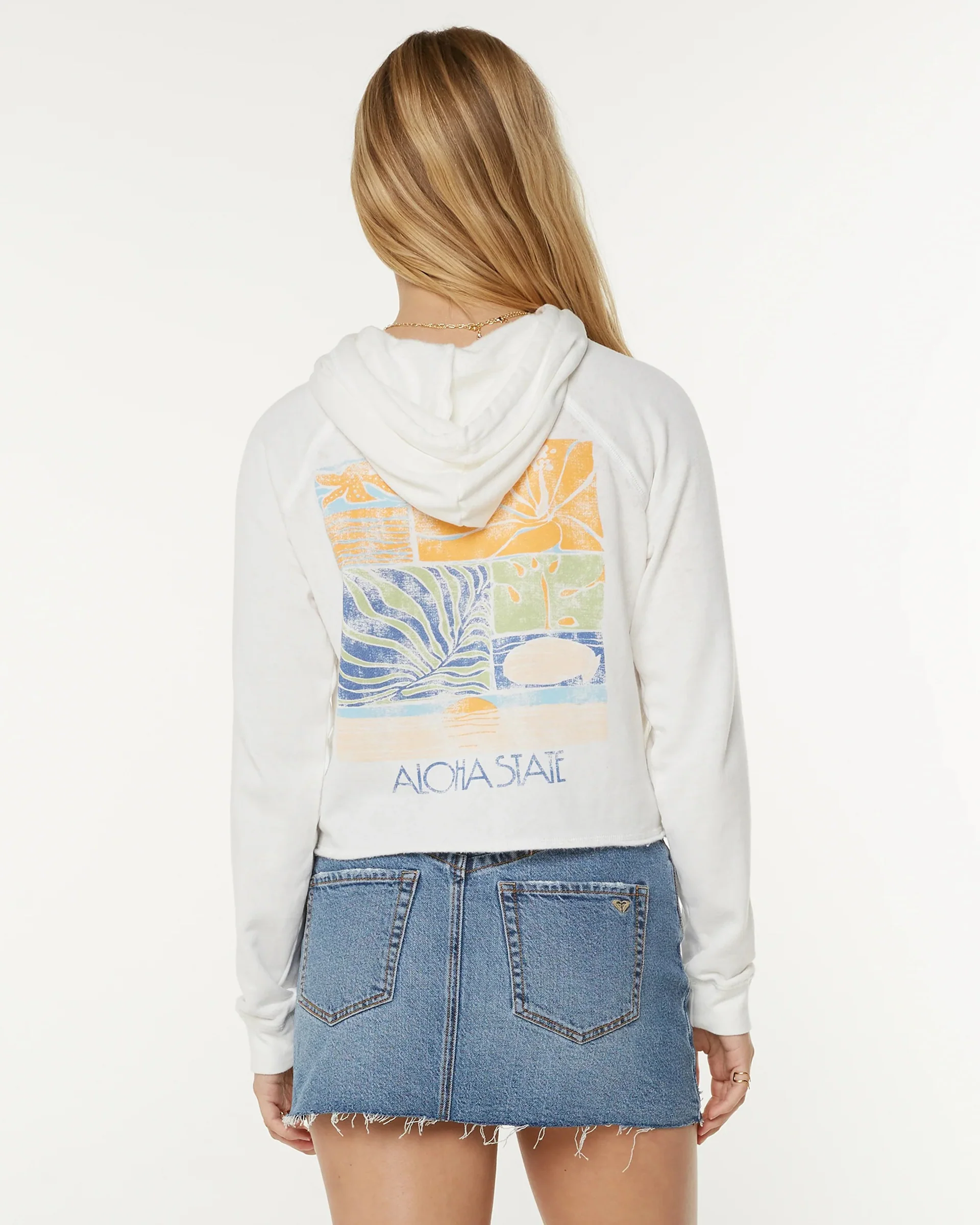We Arrived Sweatshirt - Snow White Sea Glass - Image 4