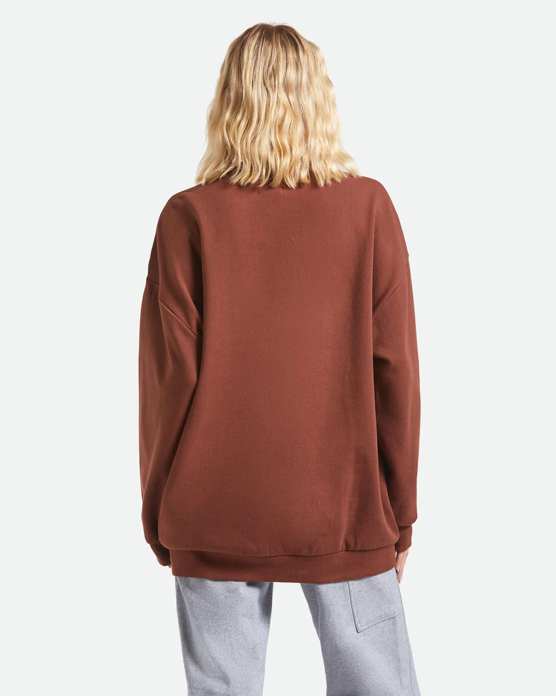 Western Crewneck Sweatshirt - Sepia - Image 4