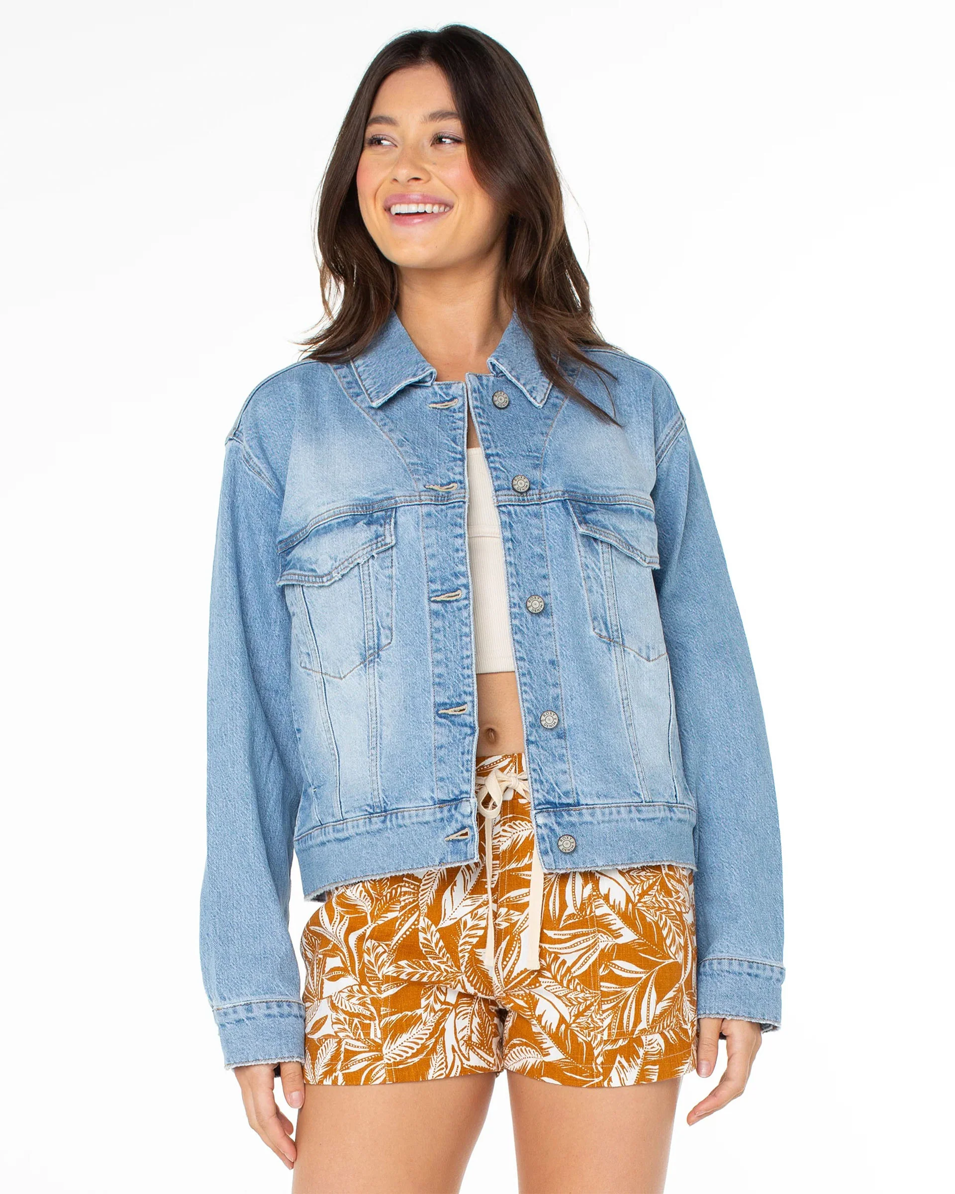Women's Big Wave Embroidery Jacket - Fin-Tastic Embroidery