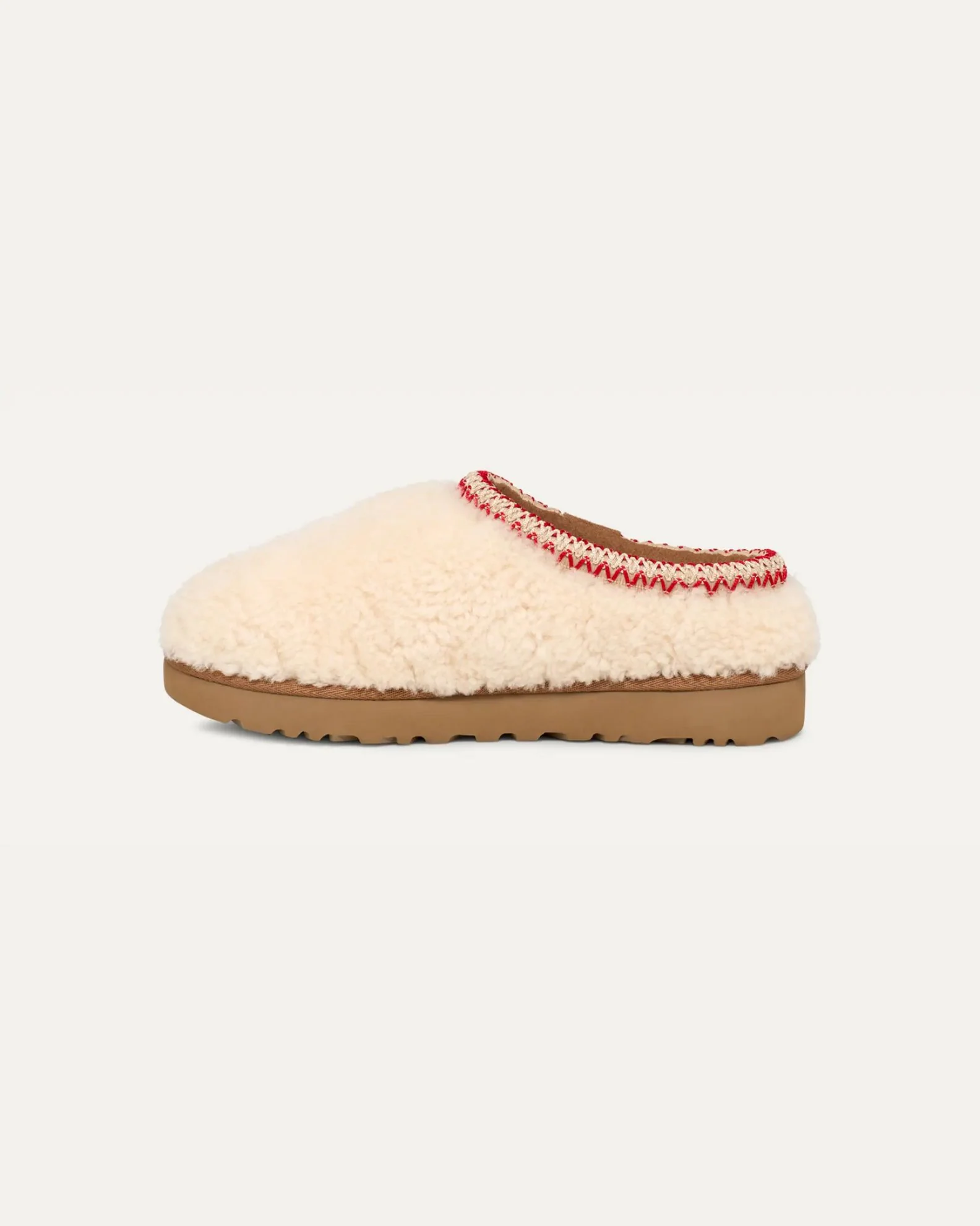 Women's Tasman Maxi Curly Slippers - Natural - Image 3