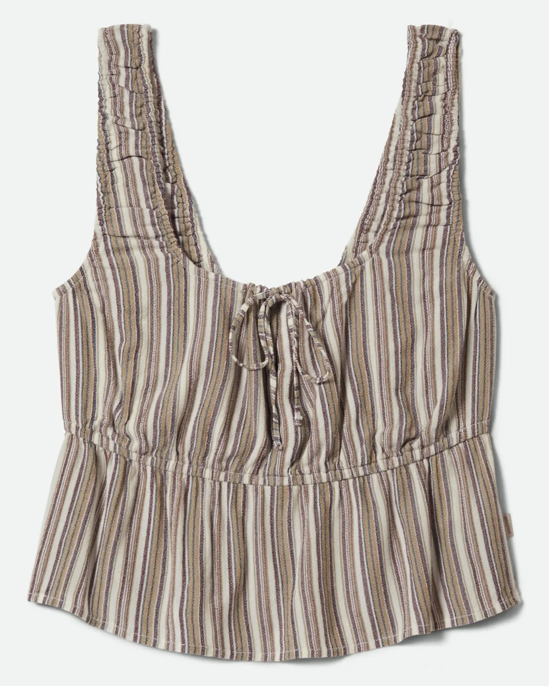 Women's The Abigail Tie Top - Worn In Red Robust Red Stripe - Image 2